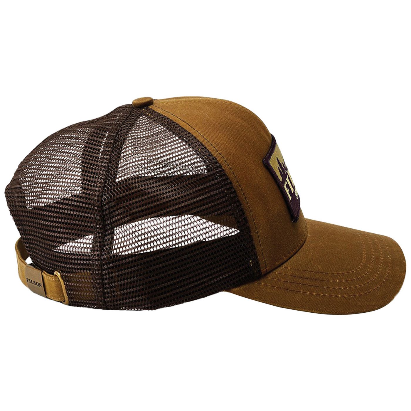 C.C. Filson Logger cheapest Trucker Cap Wheat Brown Logo Patch Adjustable Mesh Backing OS