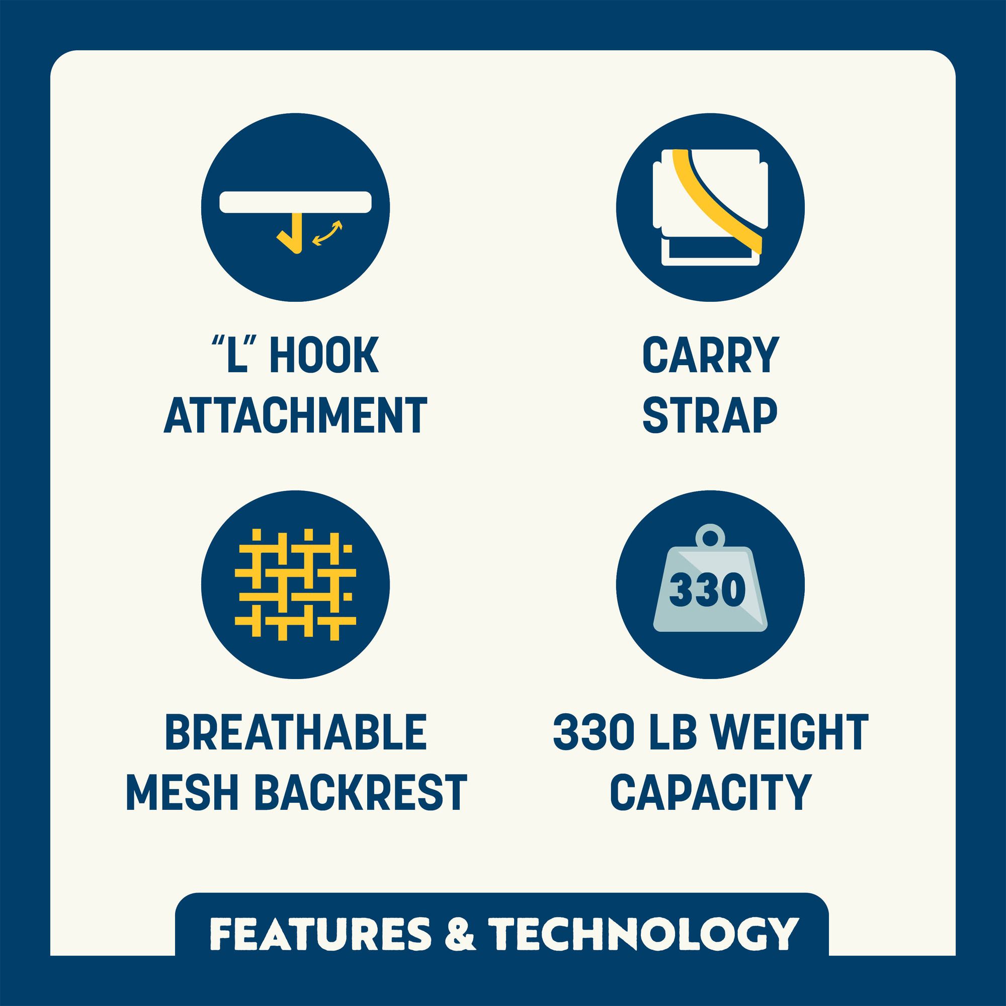 GCI Outdoor Big Comfort Stadium Chair with Armrests product image