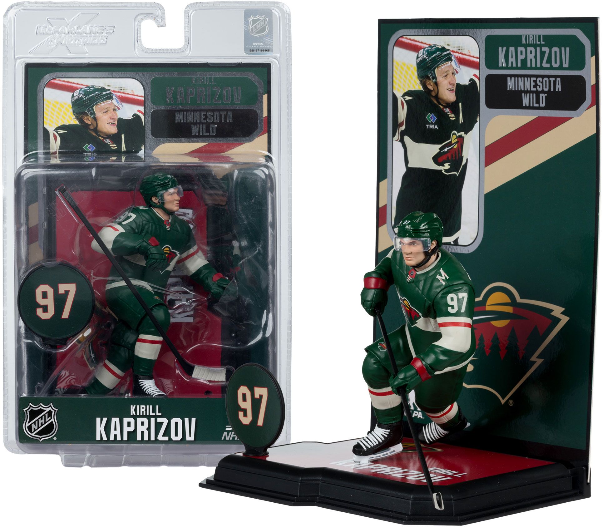 Imports Dragon Minnesota Wild Kirill Kaprizov #97 Posed Figure product image