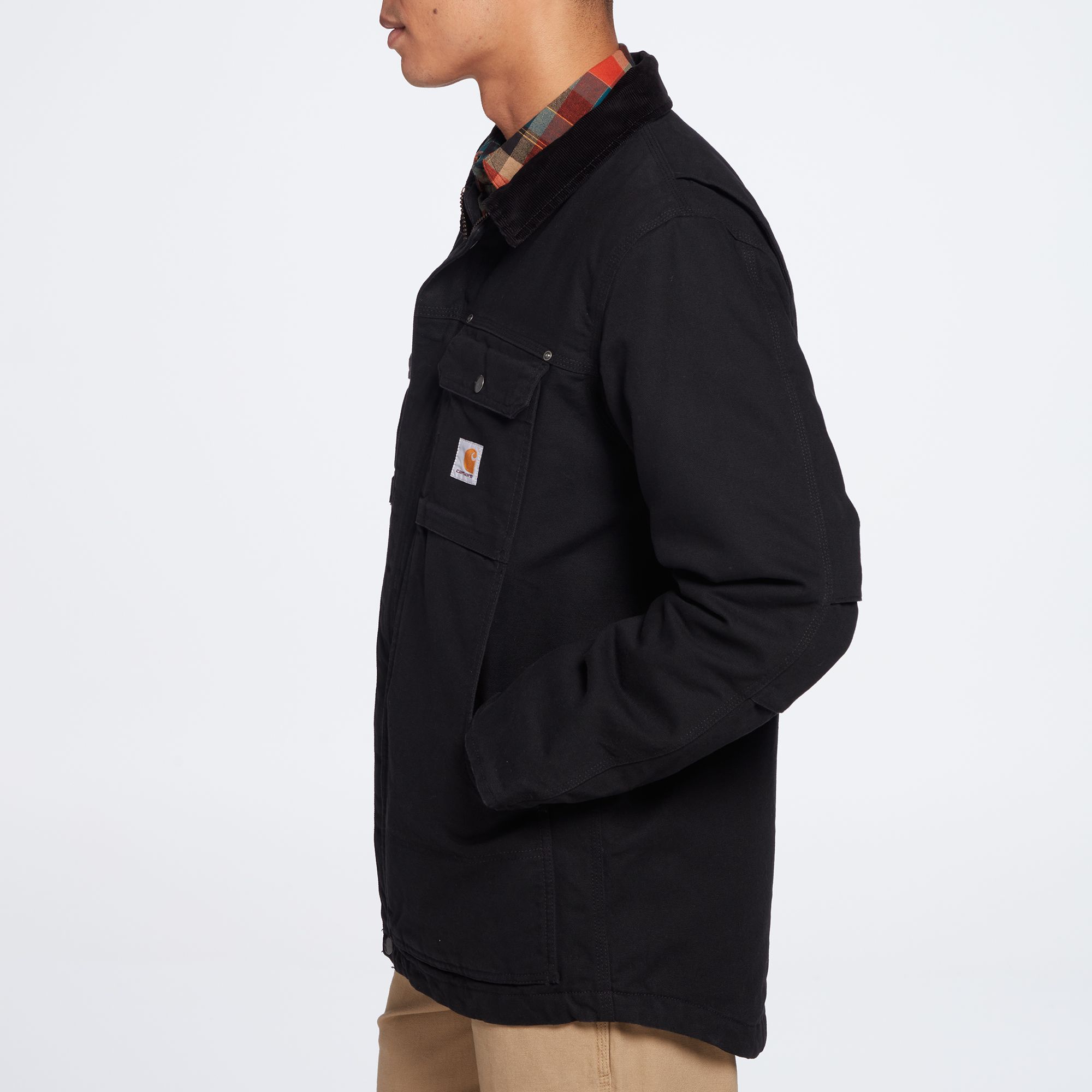 Carhartt Men's Relaxed Fit Washed Duck Sherpa-Lined Utility Jacket product image