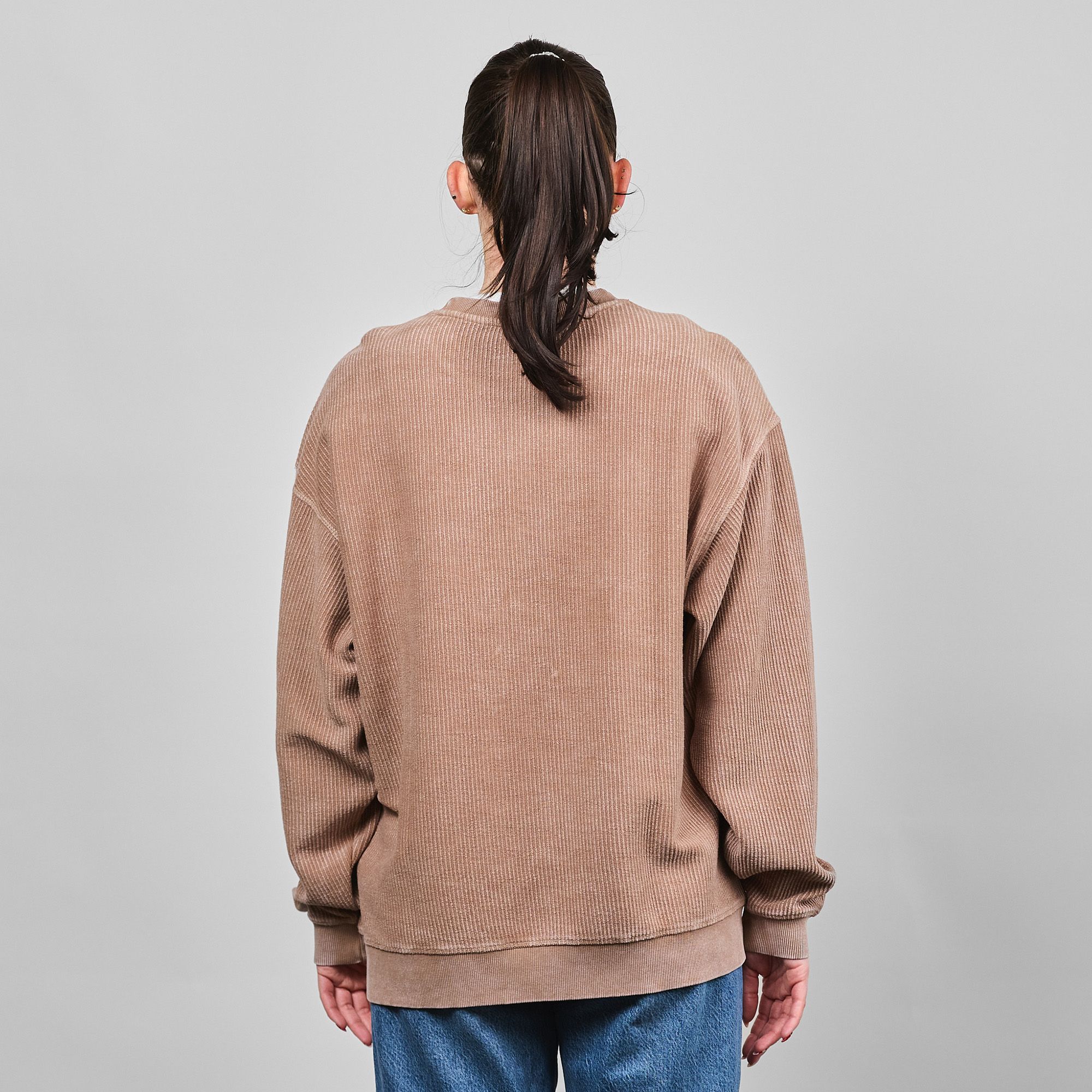 Nash Women's Nashville Brown Camden Corded Crewneck Sweatshirt product image