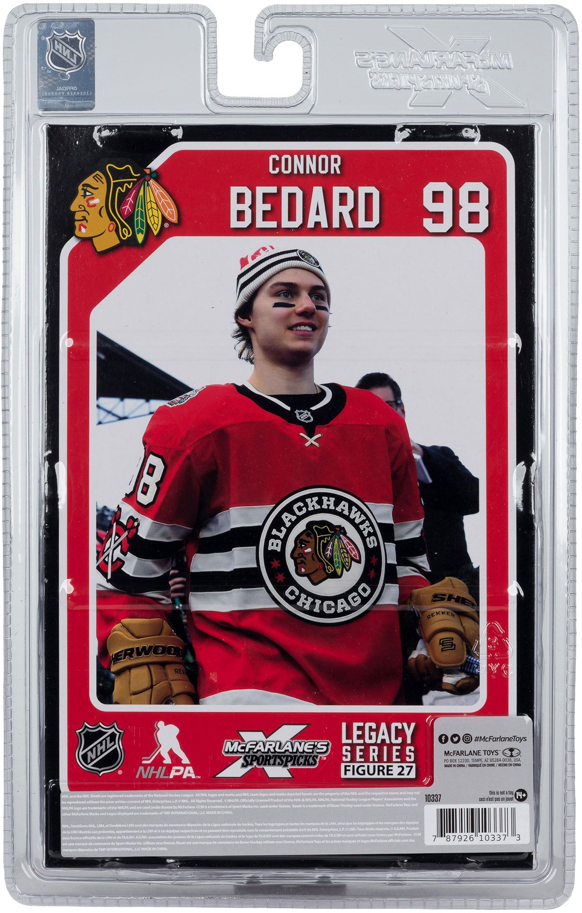 Imports Dragon Chicago Blackhawks Connor Bedard #98 Posed Figure product image