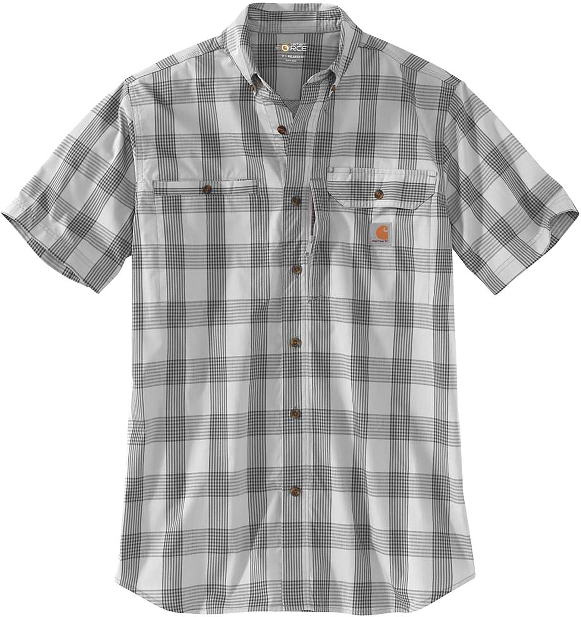 carhartt plaid short sleeve shirts