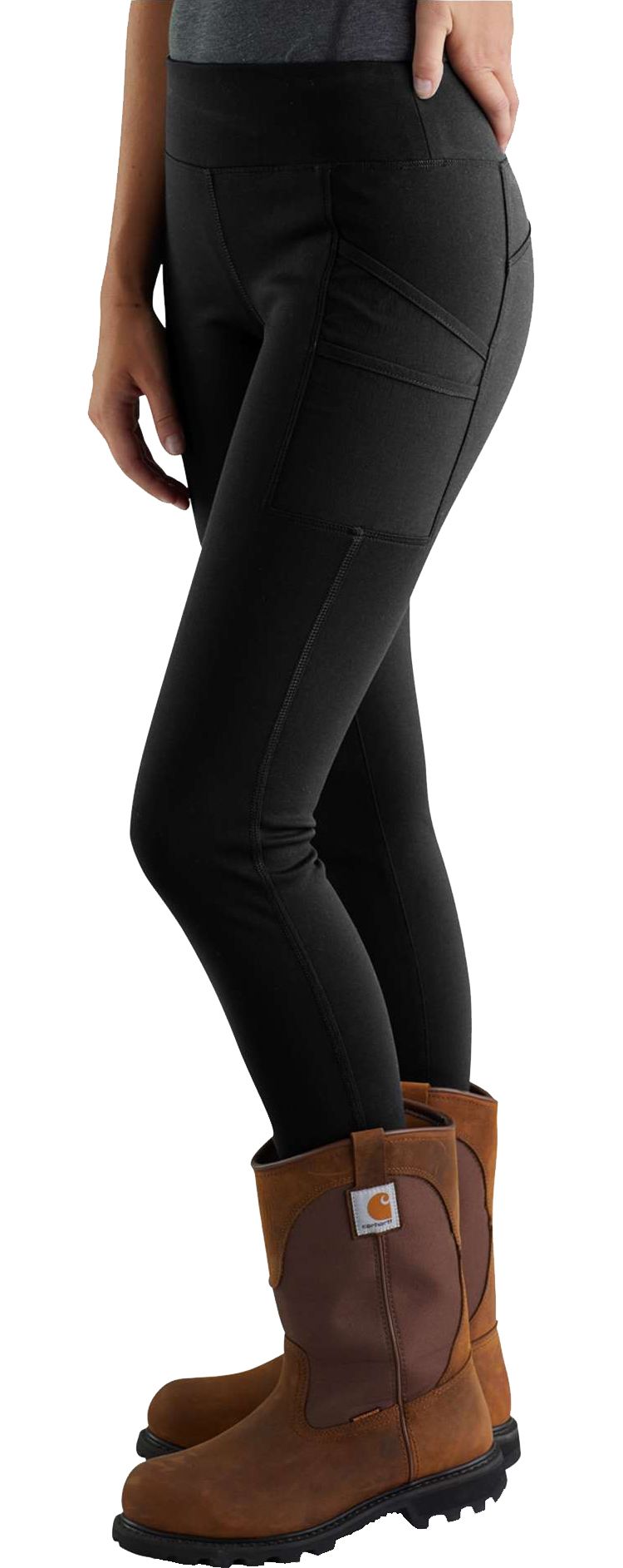 Carhartt Women's Rugged Flex Force Lightweight Fastdry Utility Leggings -  Black