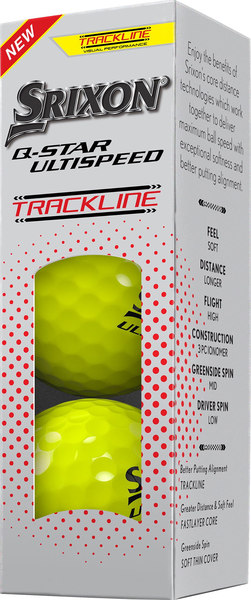 Srixon 2026 Q-STAR Ultispeed Trackline Golf Balls product image