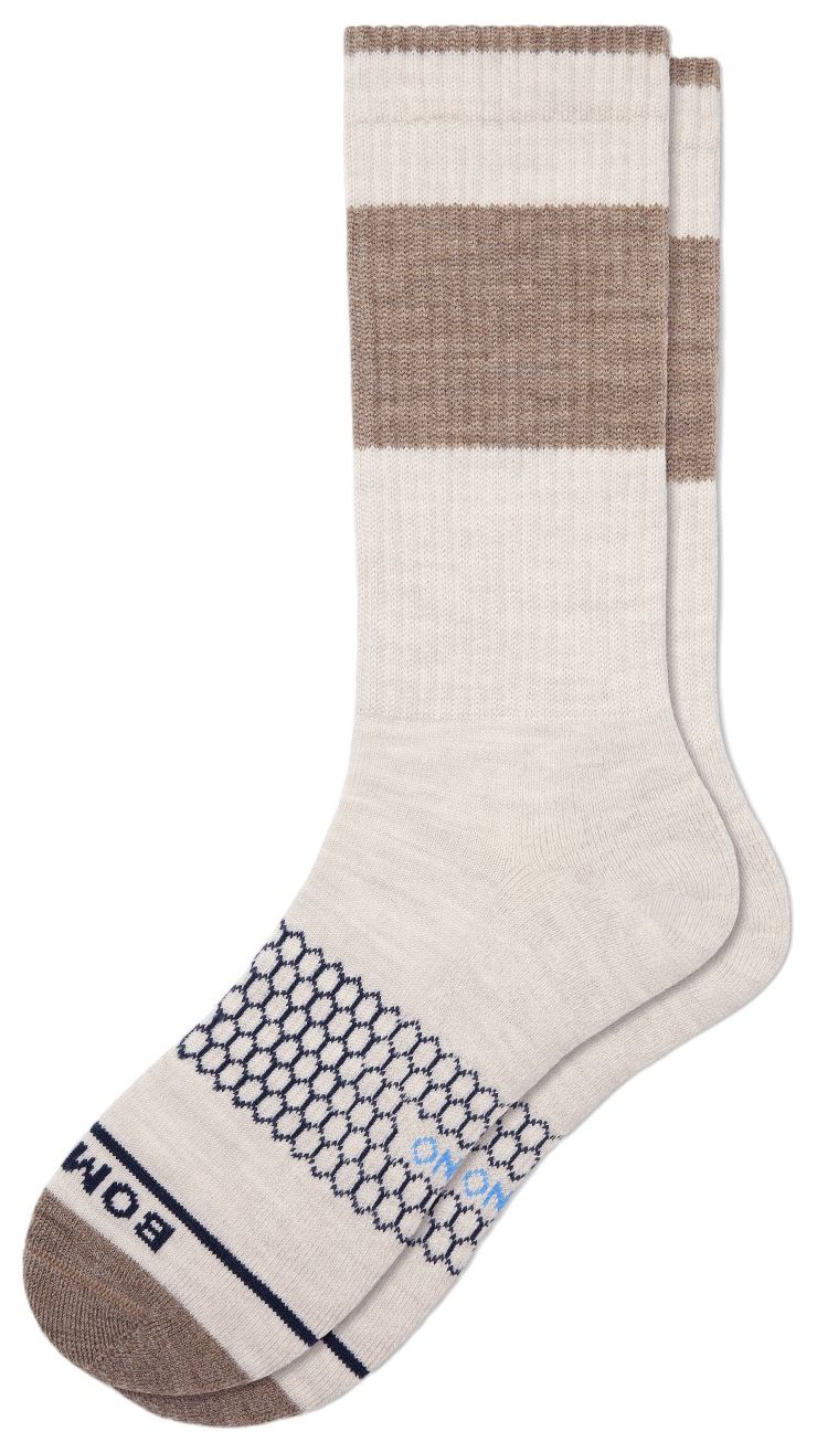 Bombas Merino Wool Blend Heather Colorblock Calf Socks product image