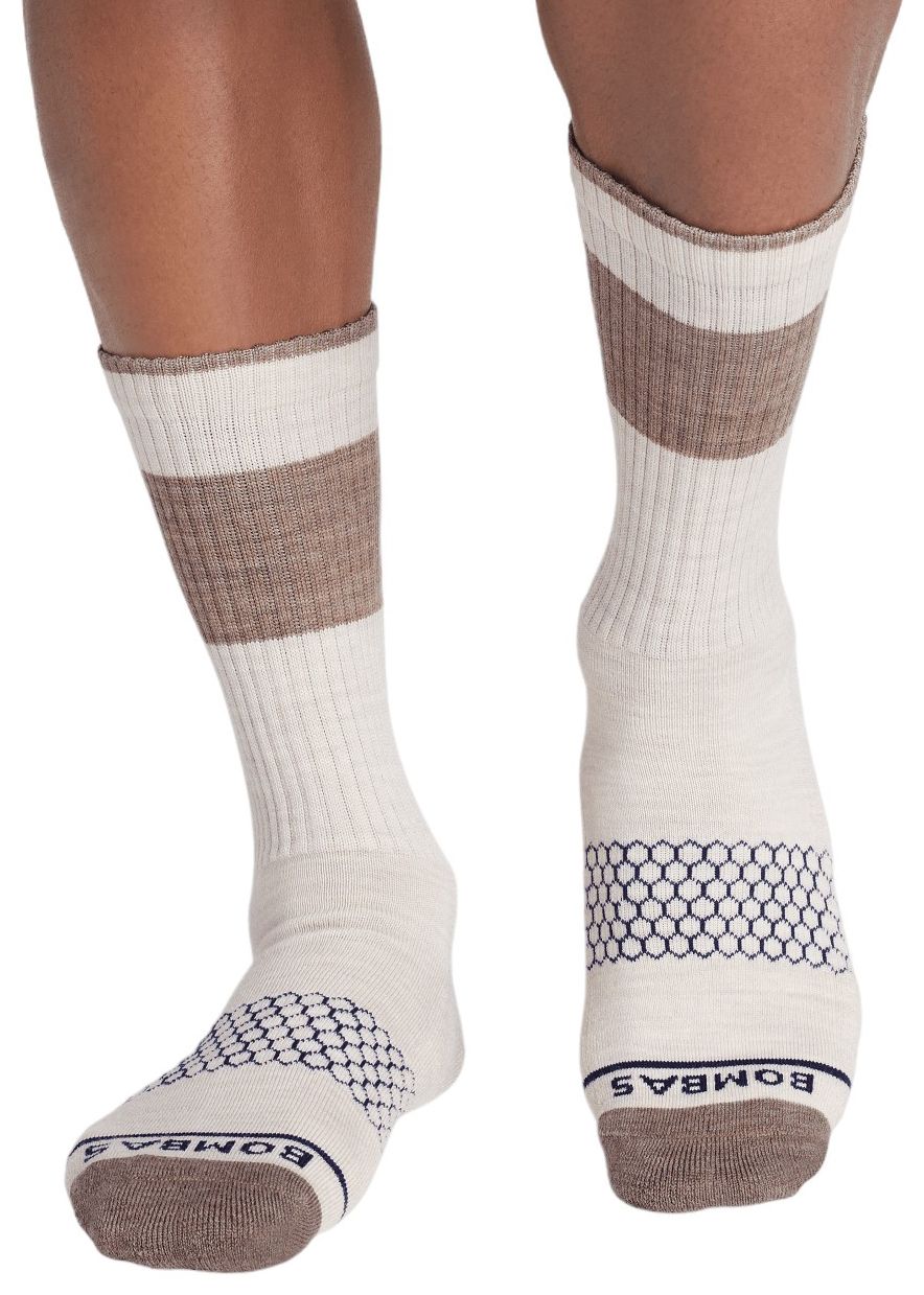 Bombas Merino Wool Blend Heather Colorblock Calf Socks product image