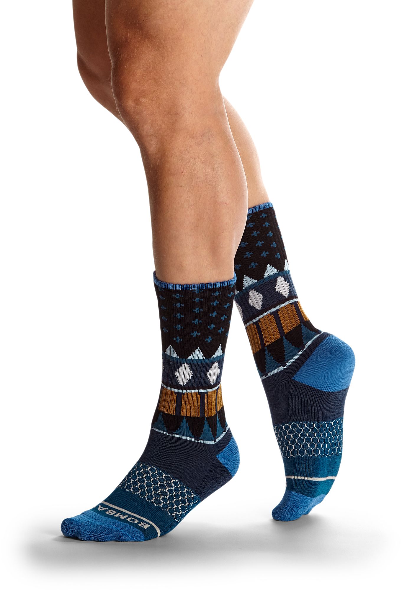 Bombas Men's Merino Fairisle Calf Socks product image