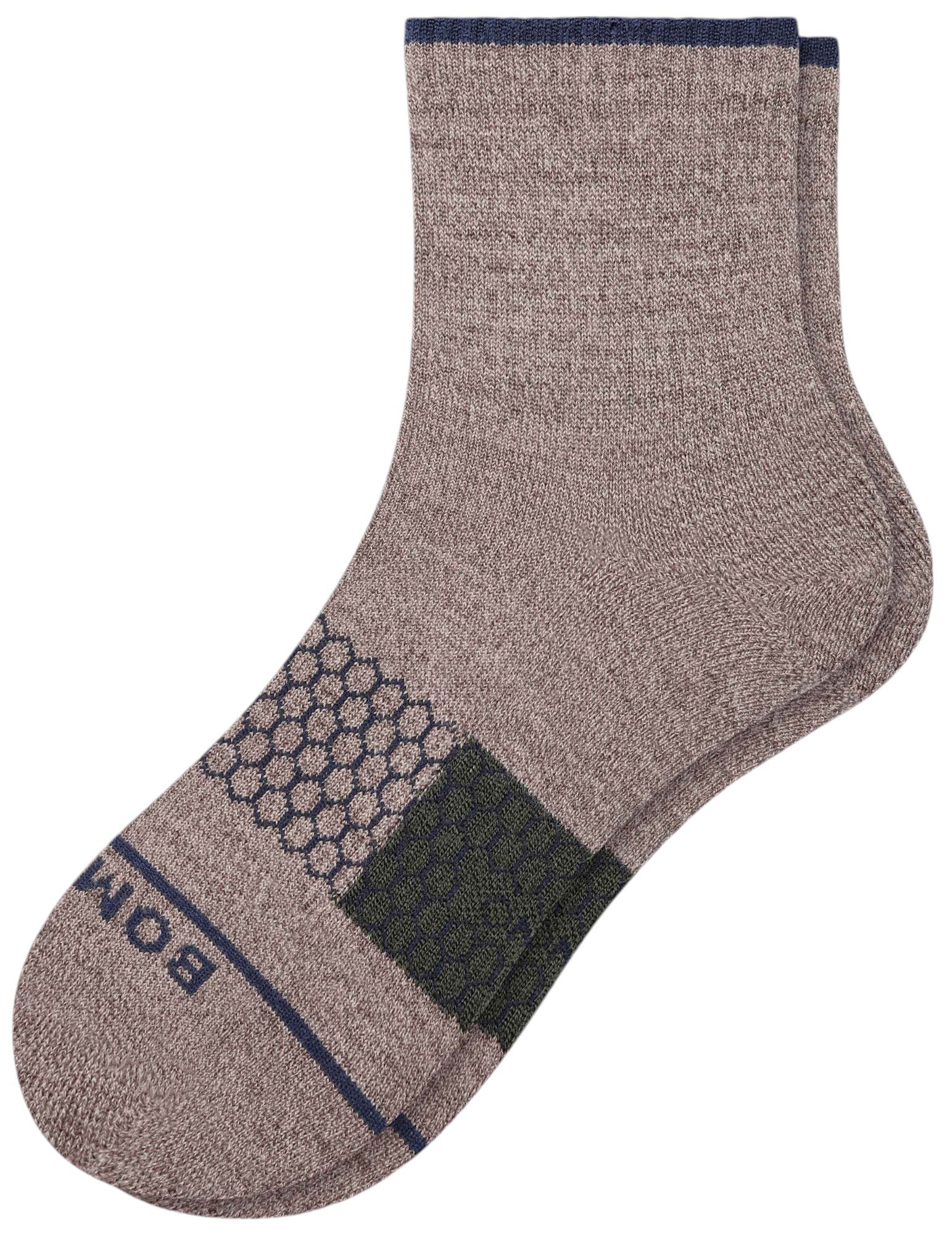 Bombas Solid Merino Blend Arch Block Quarter Socks product image