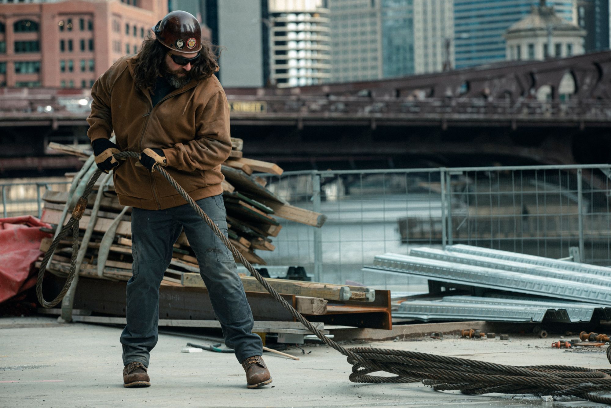 Carhartt Men's Rain Defender Loose Fit Midweight Thermal-Lined Full-Zip Hoodie product image