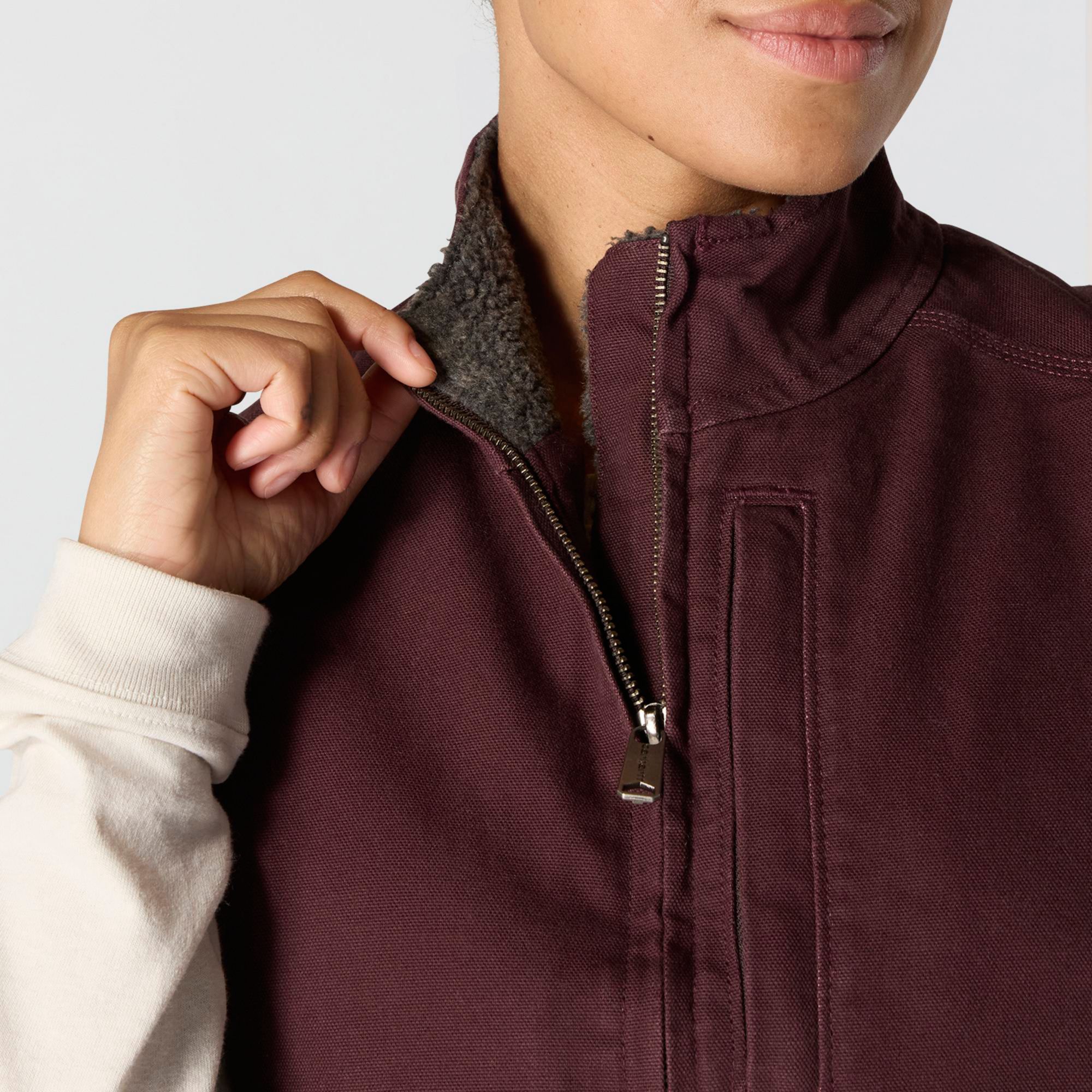 Carhartt Women's Relaxed Fit Washed Duck Sherpa Lined Vest product image