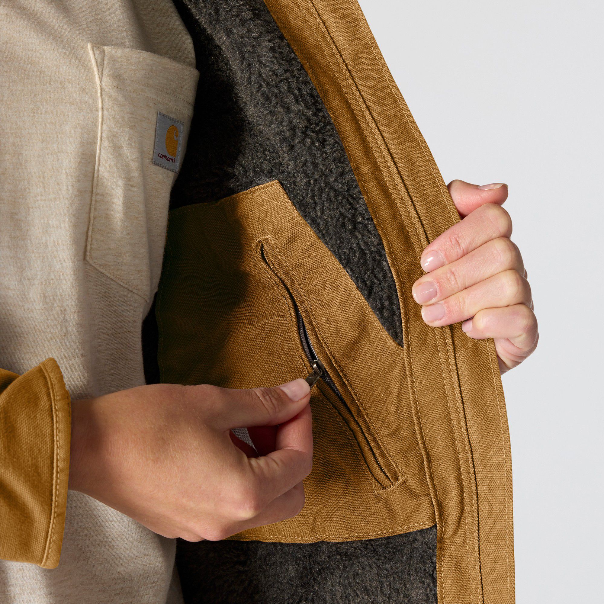 Carhartt Women's Washed Duck Sherpa Lined Jacket product image