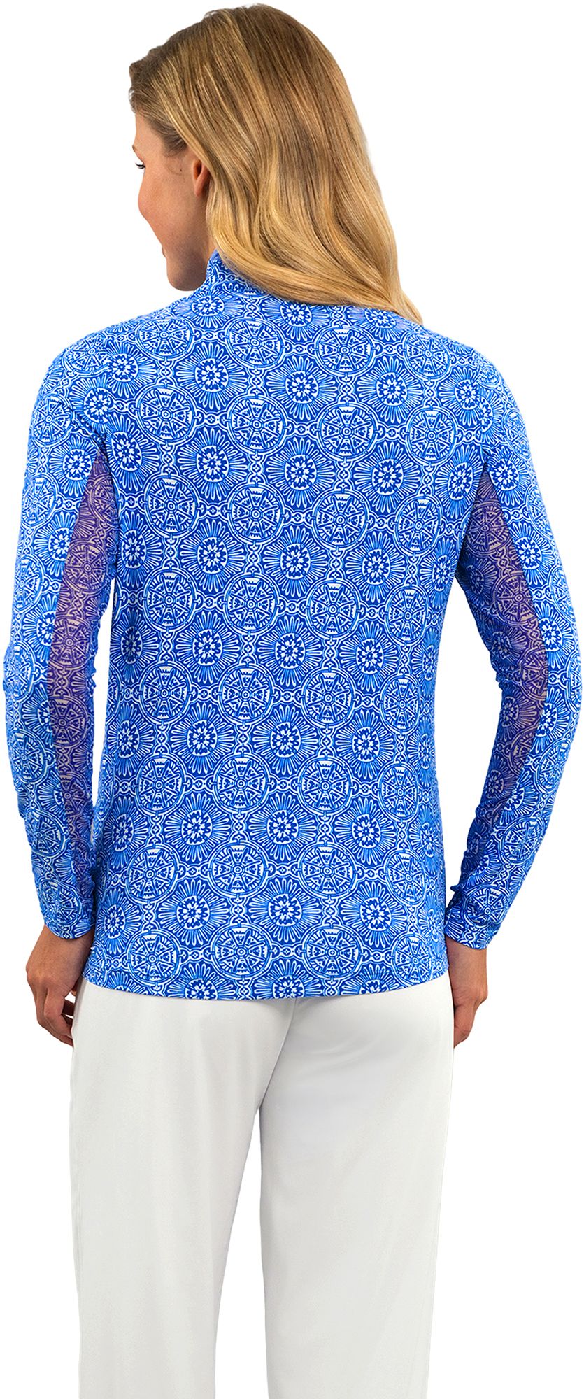 IBKUL Women's Amani Long Sleeve Mock Neck Golf Shirt product image