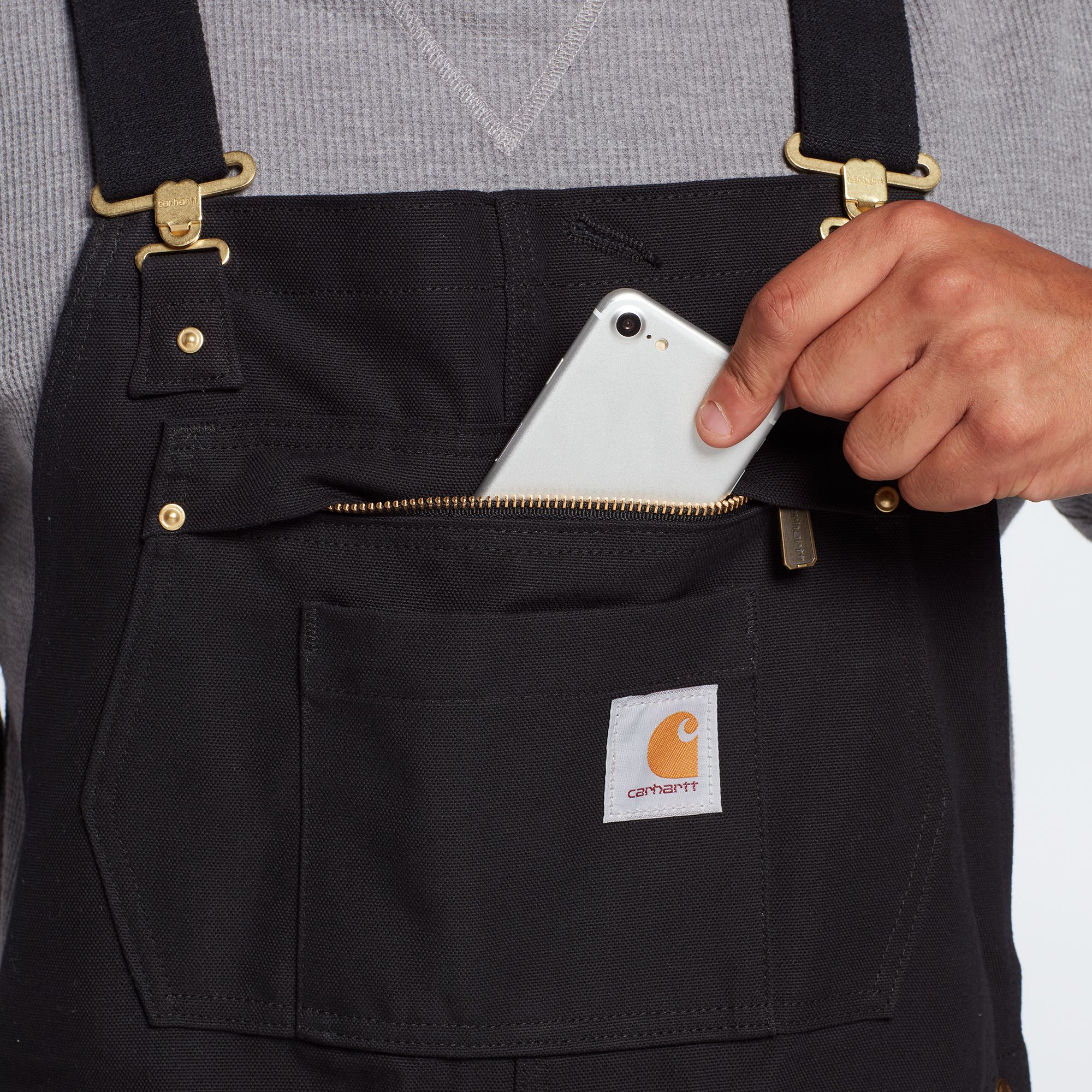 Carhartt Men's Loose Fit Firm Duck Insulated Bib Overalls product image