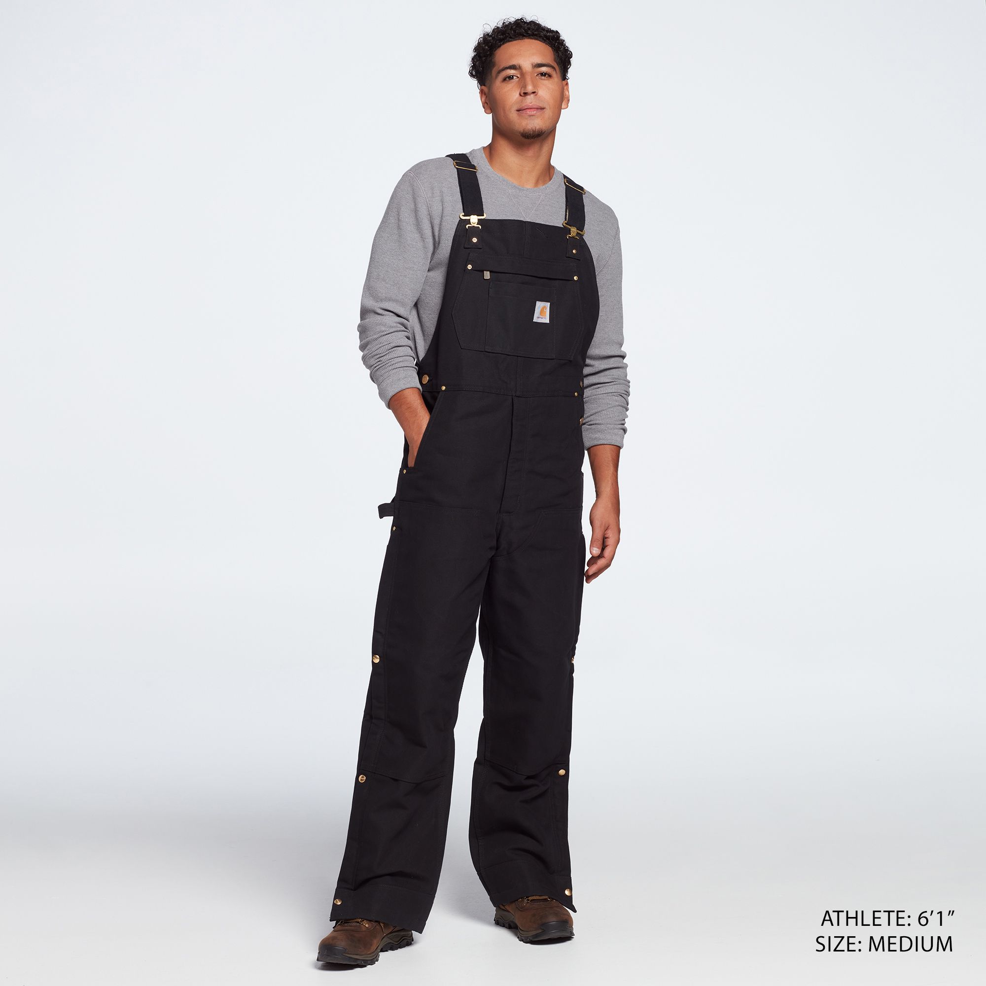 Carhartt Bib Overalls Men's Black 104393-BLK