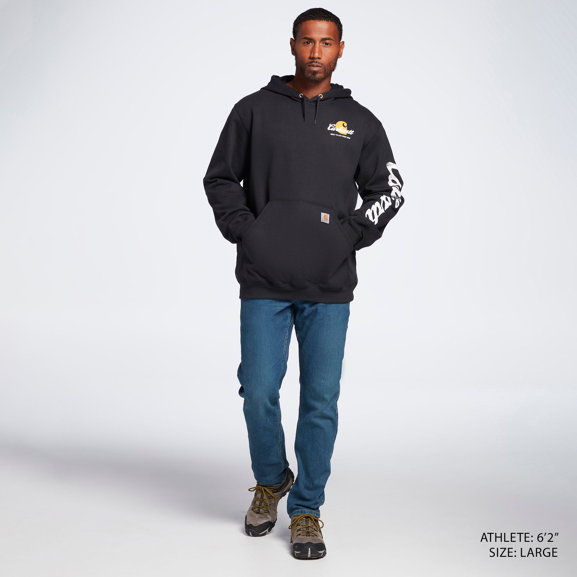 Carhartt Men's Loose Fit Hooded Logo Graphic Sweatshirt product image