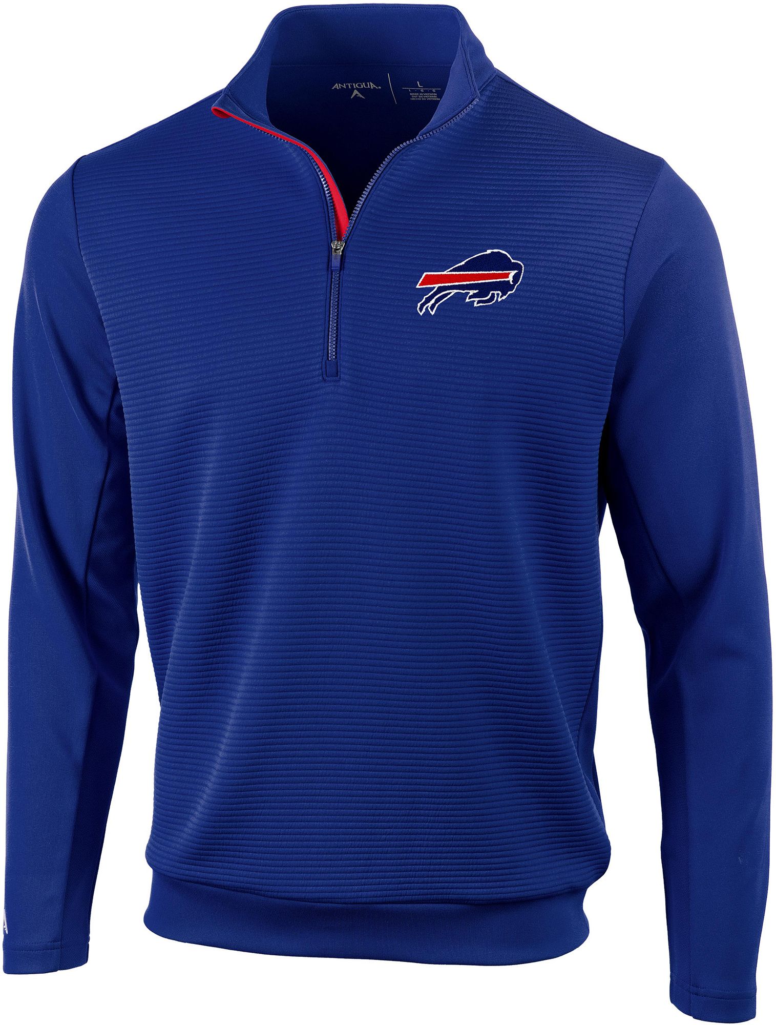 Antigua Men's Buffalo Bills Vanquish Royal Quarter-Zip Pullover product image