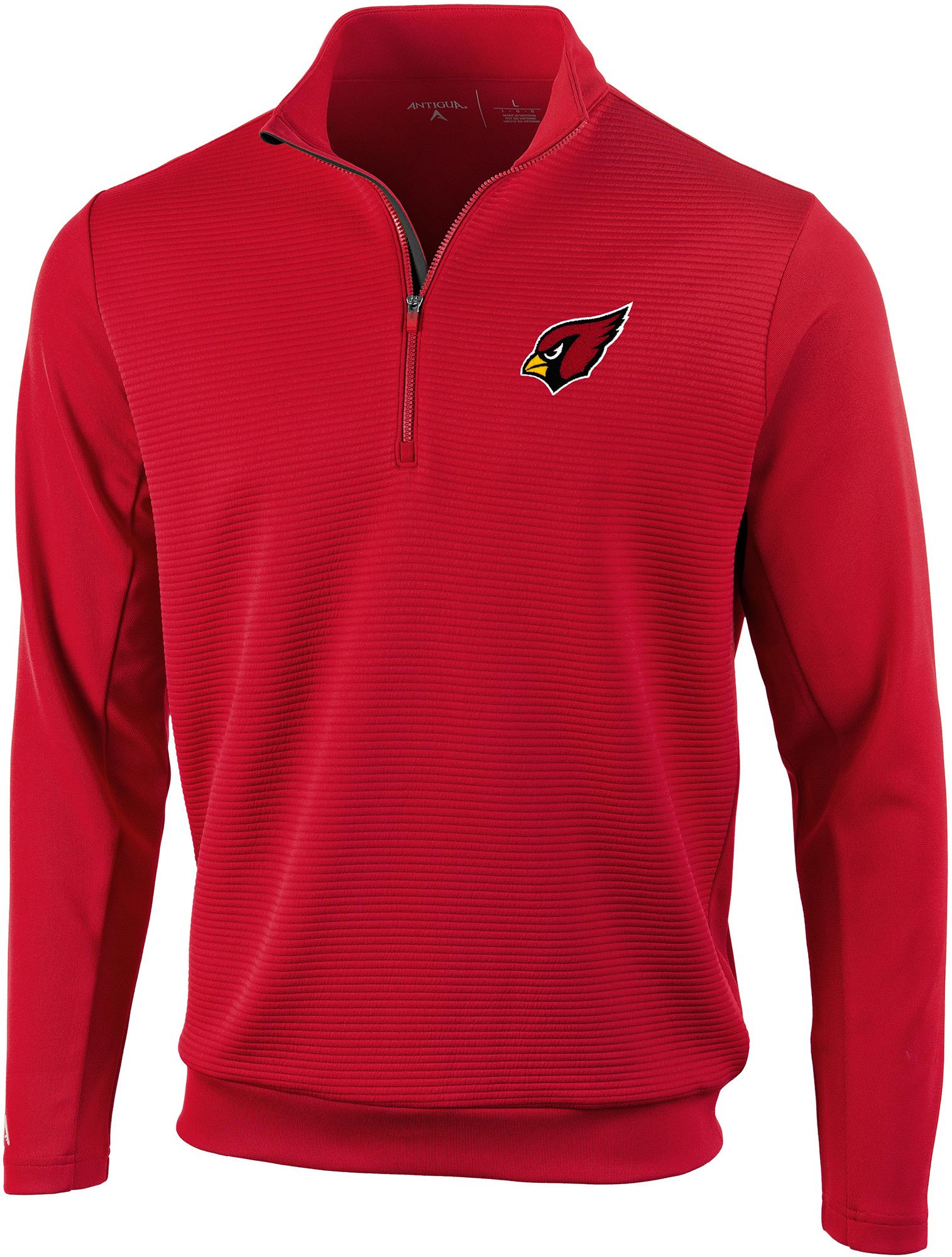 Antigua Men's Arizona Cardinals Vanquish Red Quarter-Zip Pullover product image