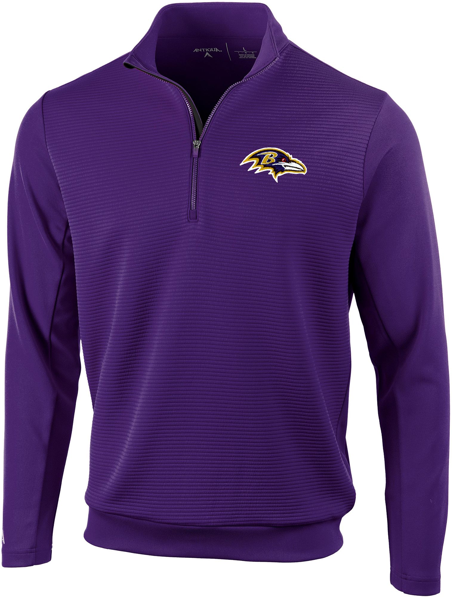 Antigua Men's Baltimore Ravens Vanquish Purple Quarter-Zip Pullover product image