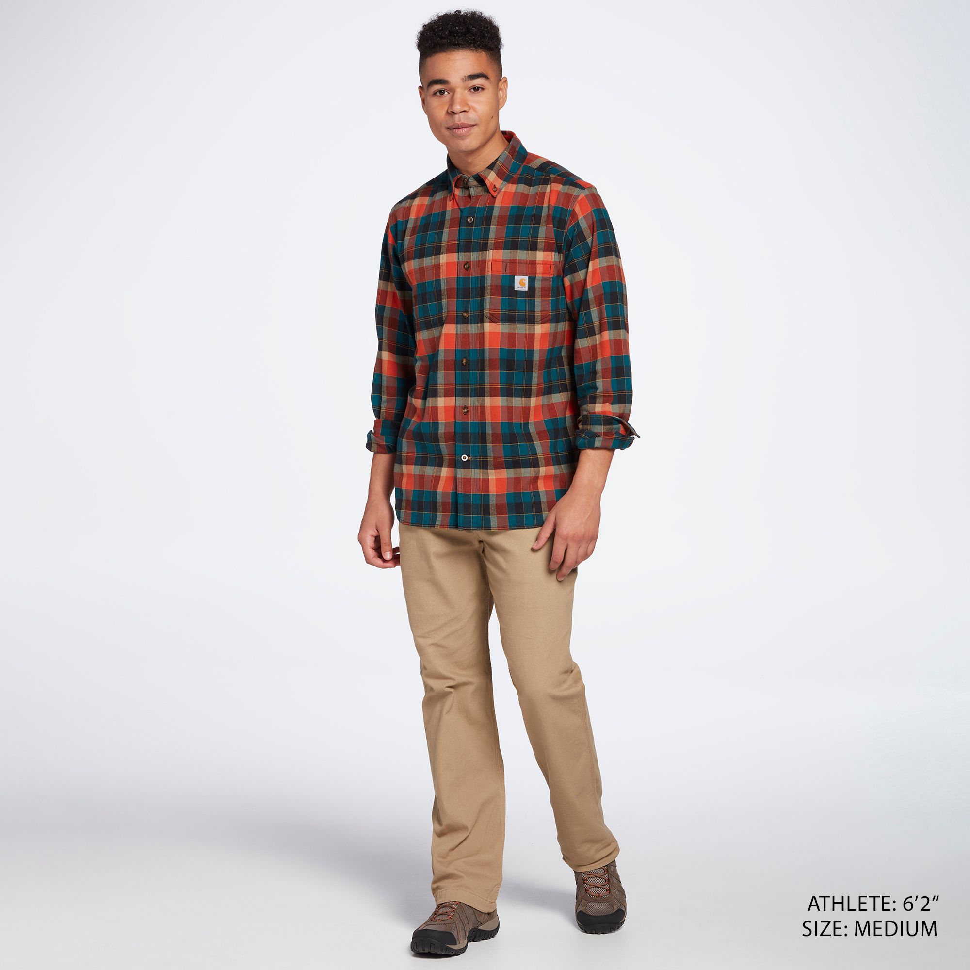 Carhartt Men's Rugged Flex Midweight Flannel Long Sleeve Shirt product image