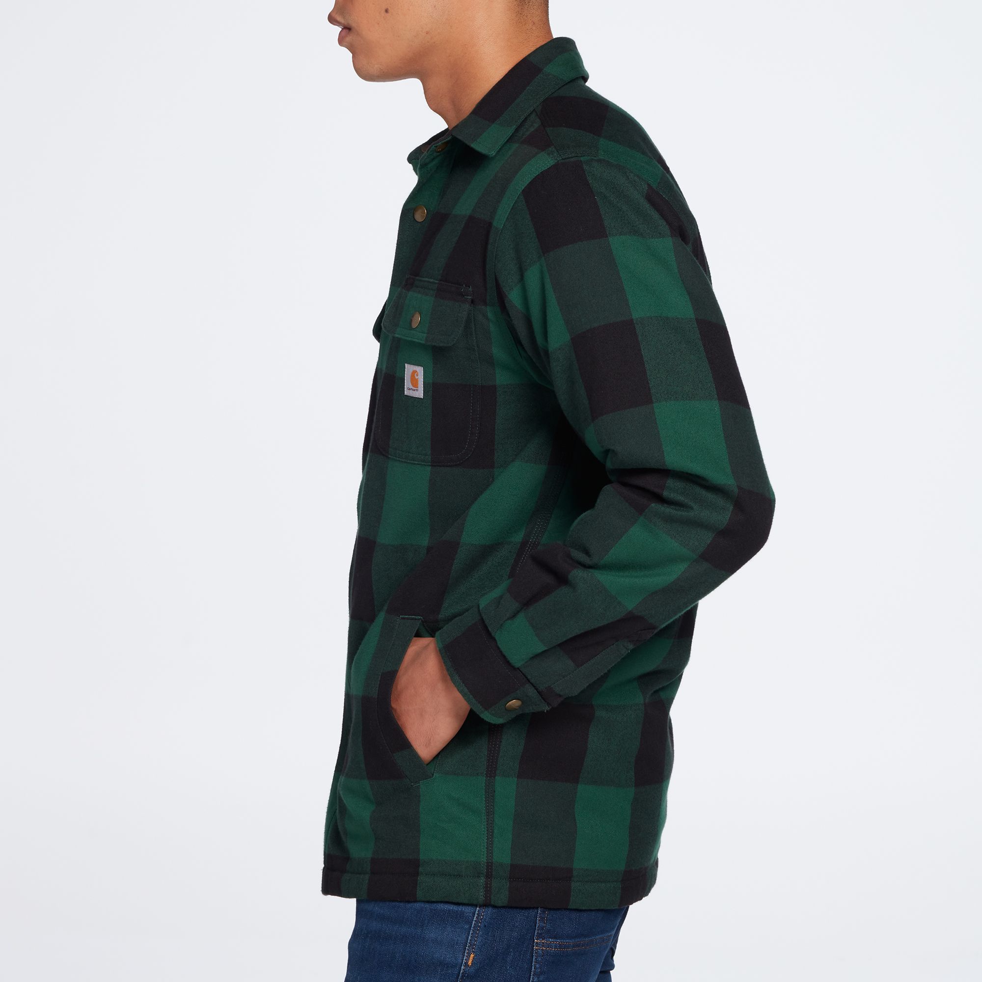 carhartt flannel sherpa lined jacket