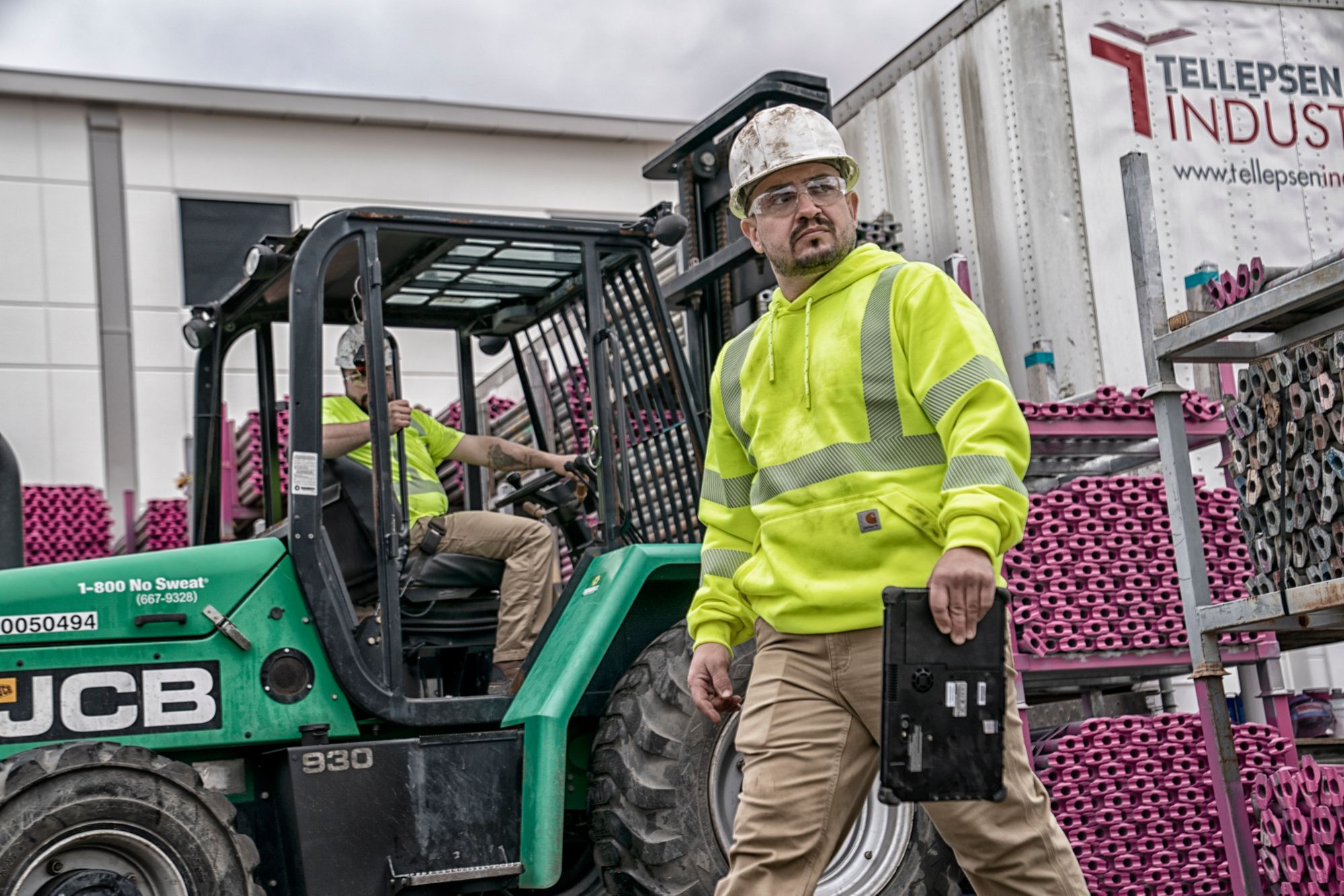 Carhartt Men's High-Visibility Loose Fit Midweight Class 3 Sweatshirt product image