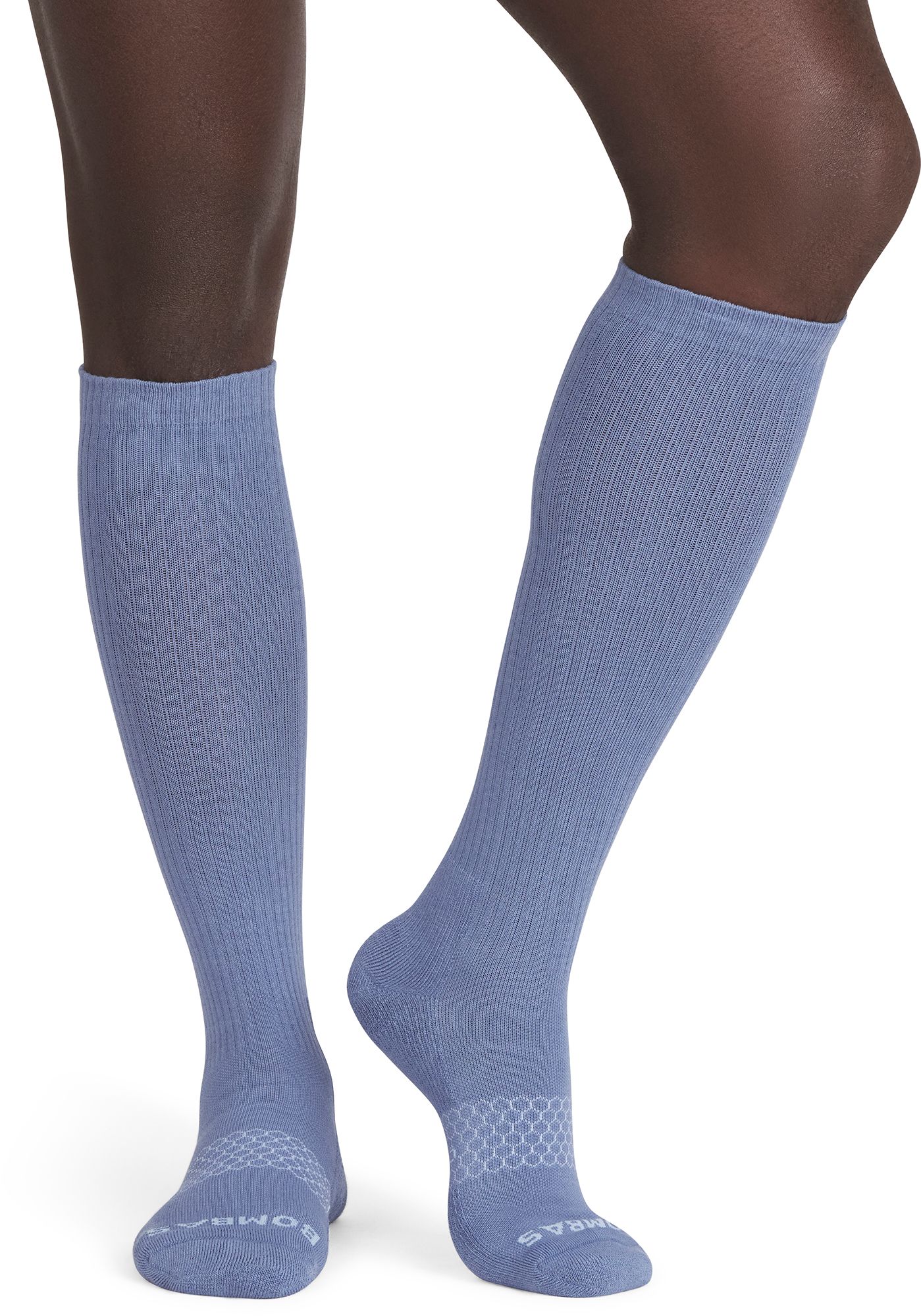 Bombas Solid Double Stripe Casual Compression Knee High Socks product image