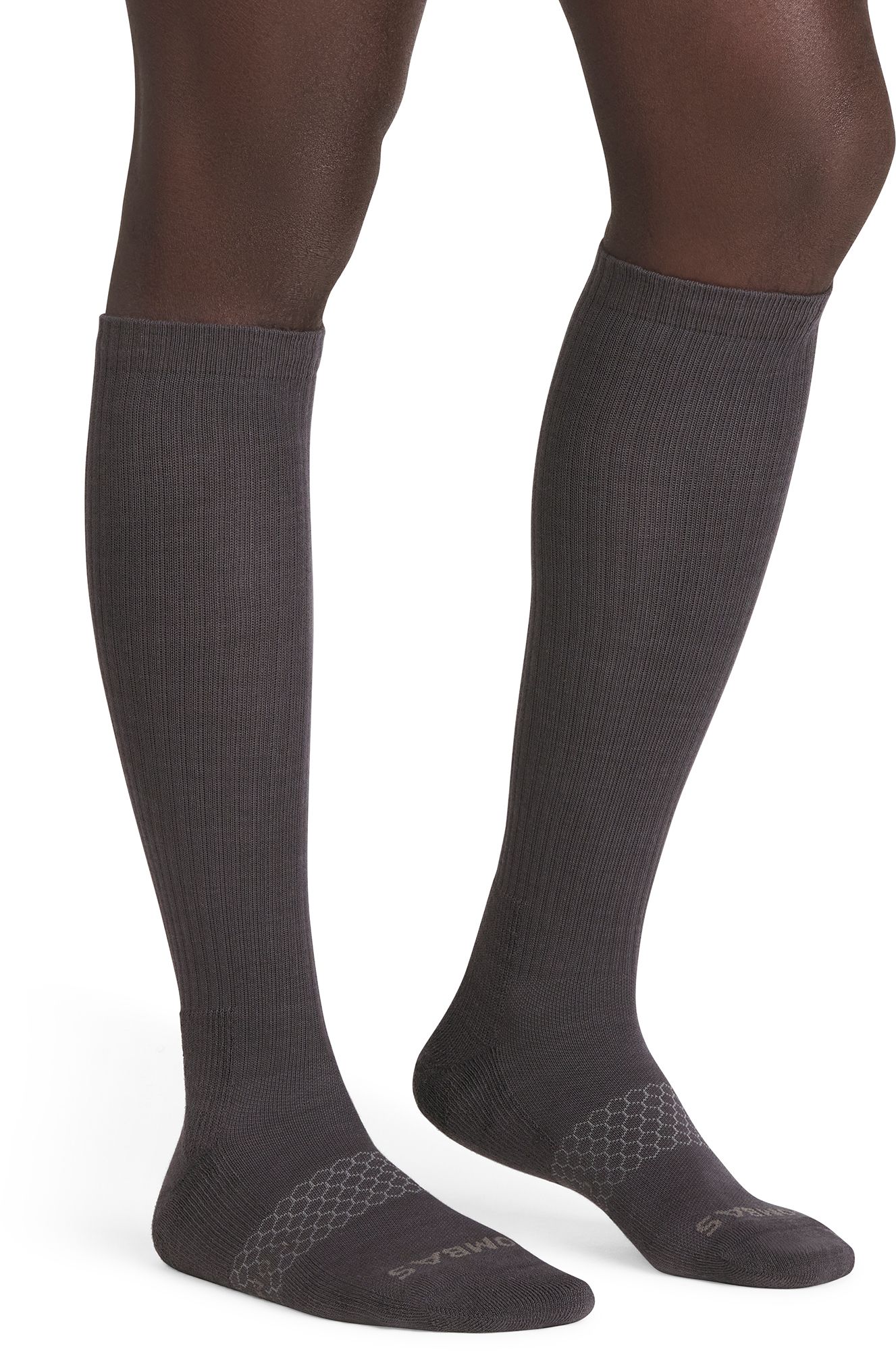 Bombas Solid Double Stripe Casual Compression Knee High Socks product image