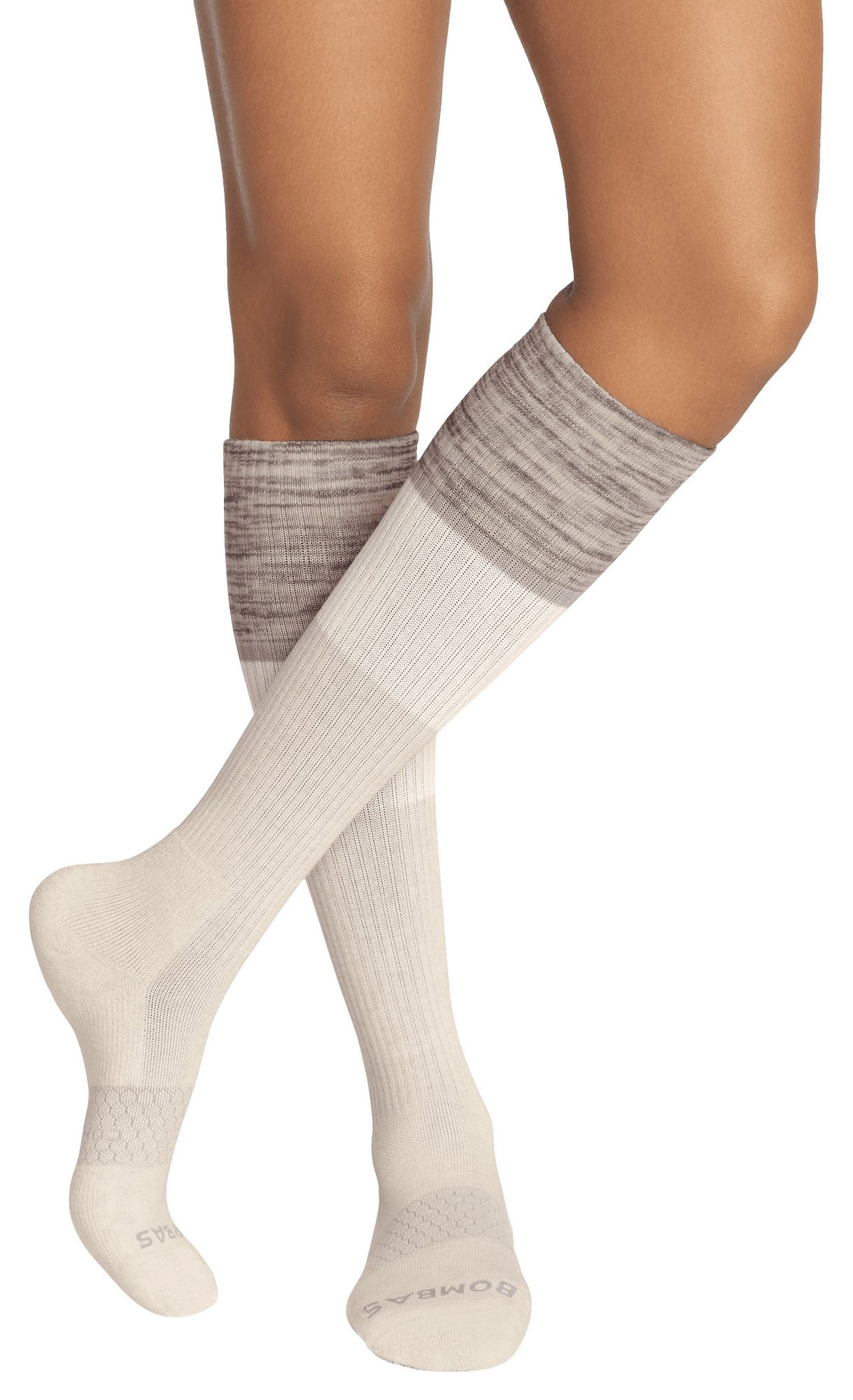 Bombas Heather Tri-Colored Casual Cotton Compression Knee-High Socks product image