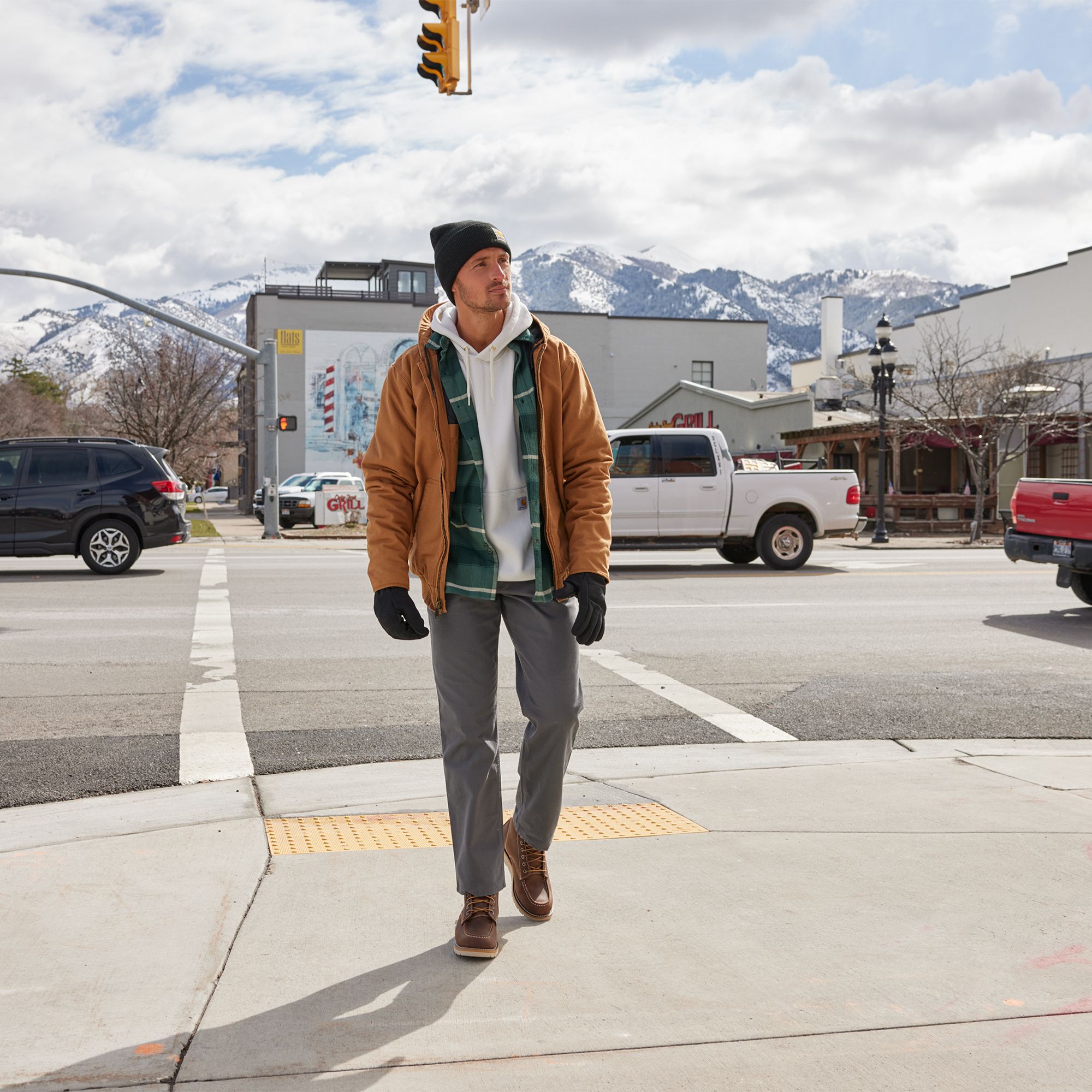 Carhartt Men's Knit Rubber Patch Beanie product image