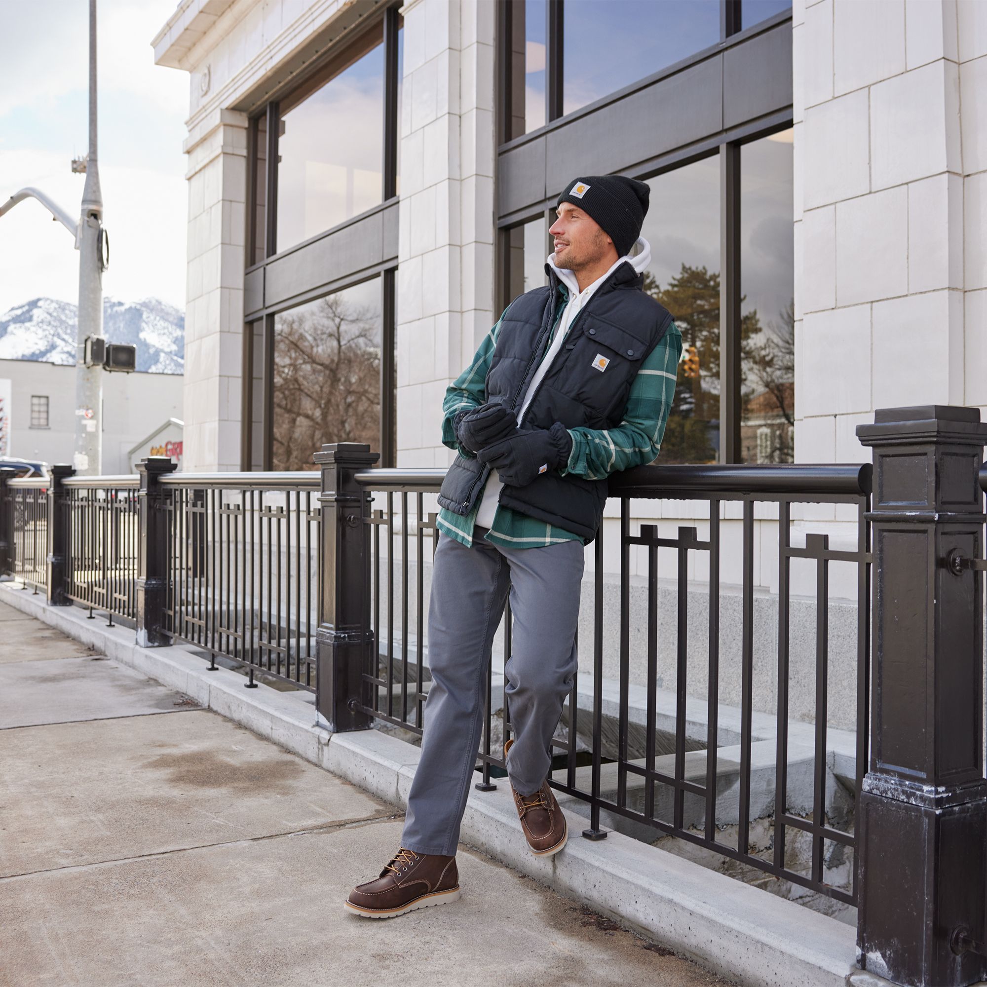 Carhartt Men's Knit Rubber Patch Beanie product image