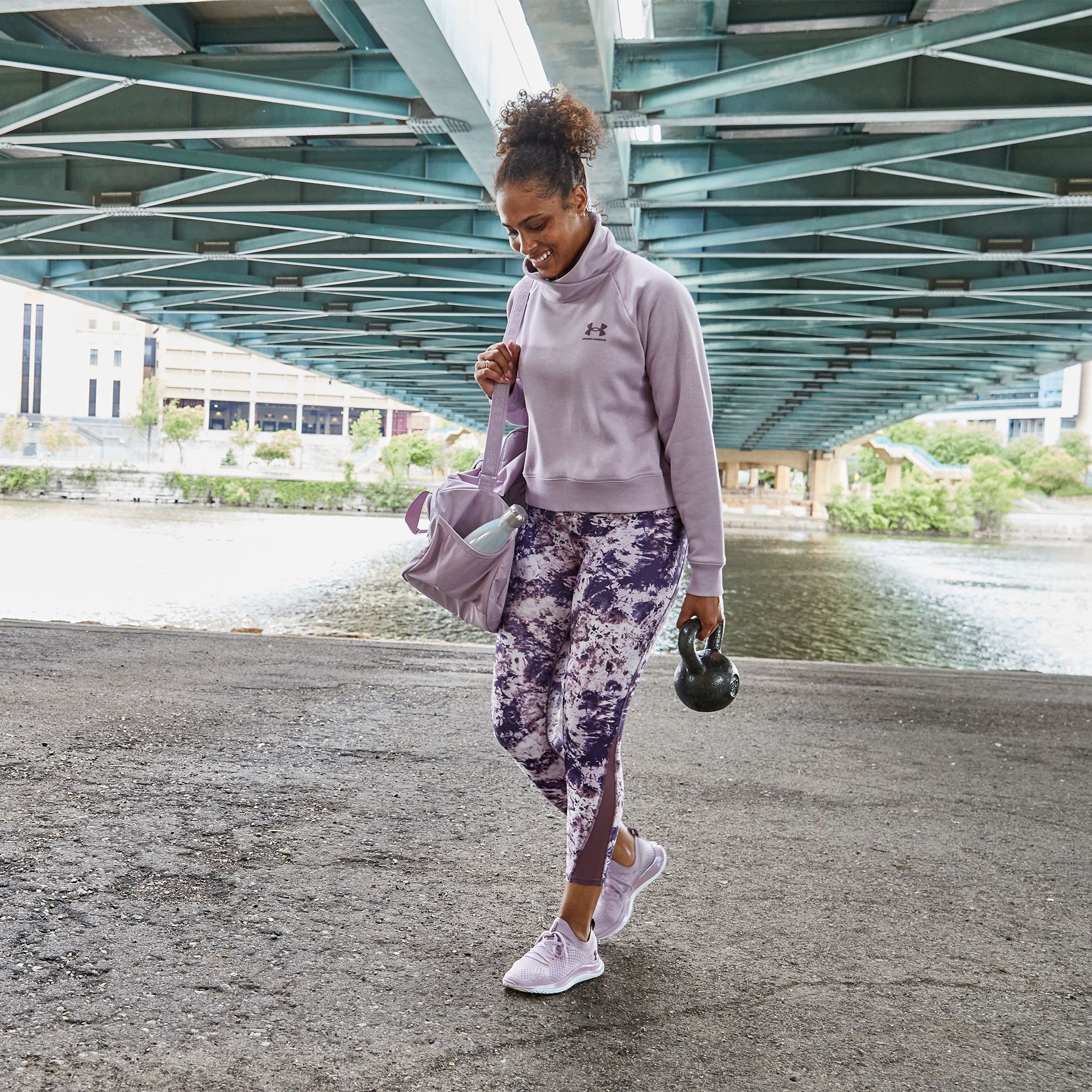 Under Armour Women's Rival Fleece Wrap Neck Pullover Sweatshirt product image