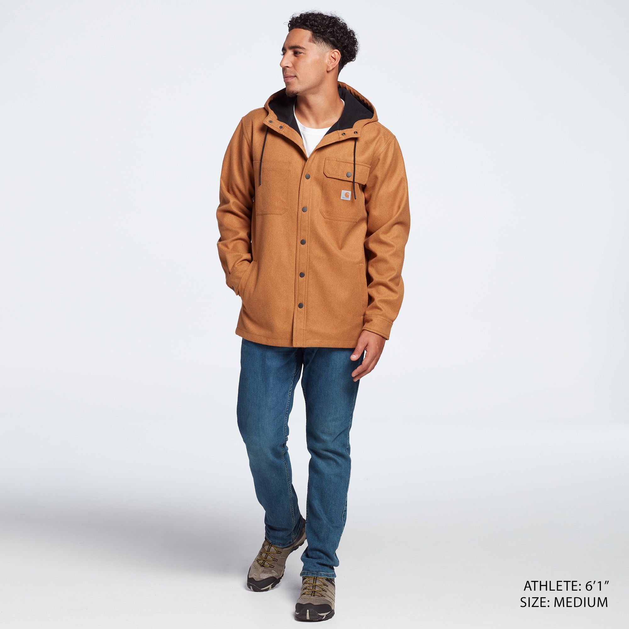 Carhartt Men's Rain Defender Relaxed Fit Heavyweight Hooded Shirt Jacket product image