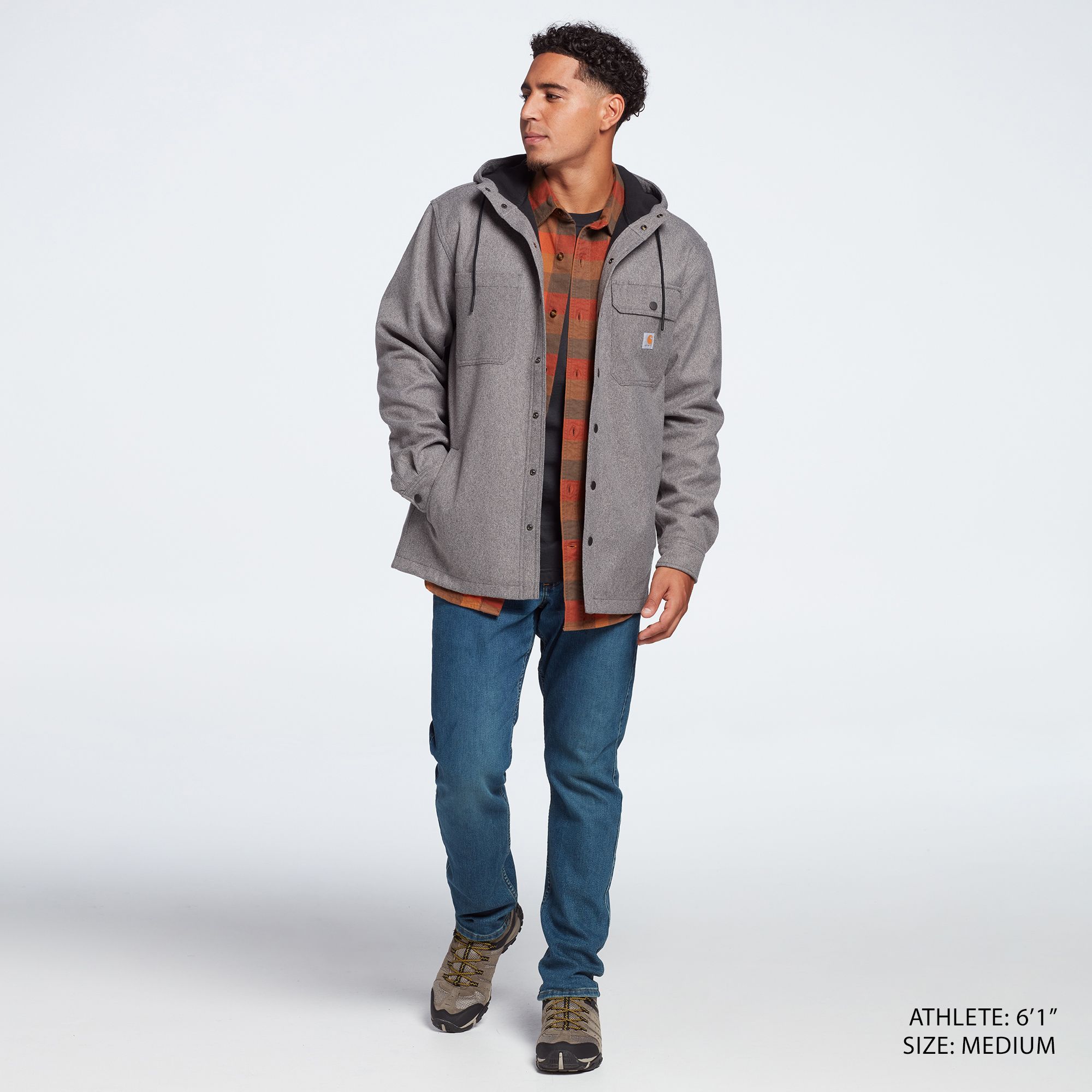 Carhartt Men's Rain Defender Relaxed Fit Heavyweight Hooded Shirt Jacket product image