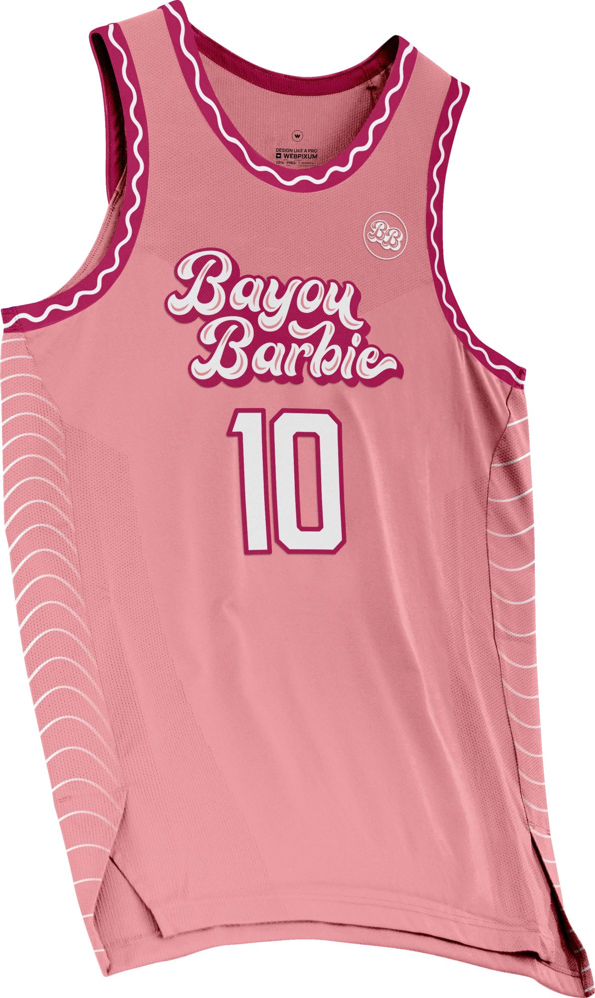 Athlete Studio Adult Angel Reese Bayou Barbie Pink Jersey