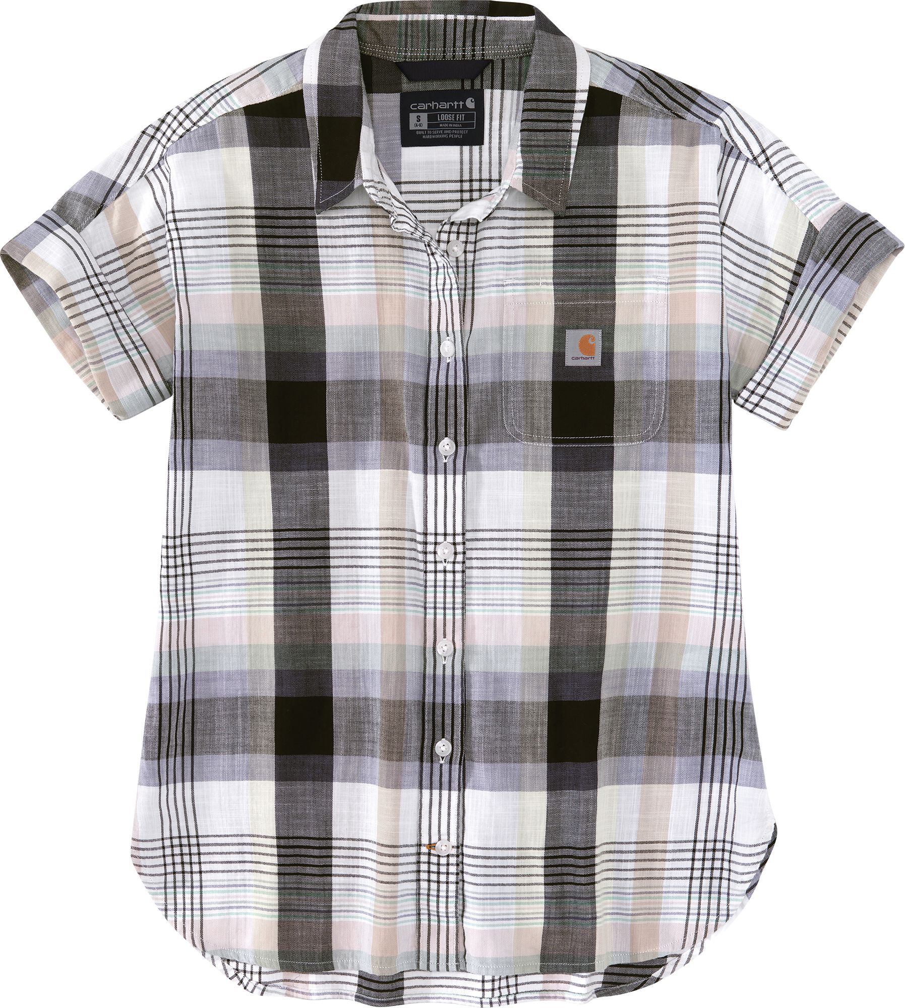 Carhartt Women's Lightweight Twill Plaid Short Sleeve Shirt product image