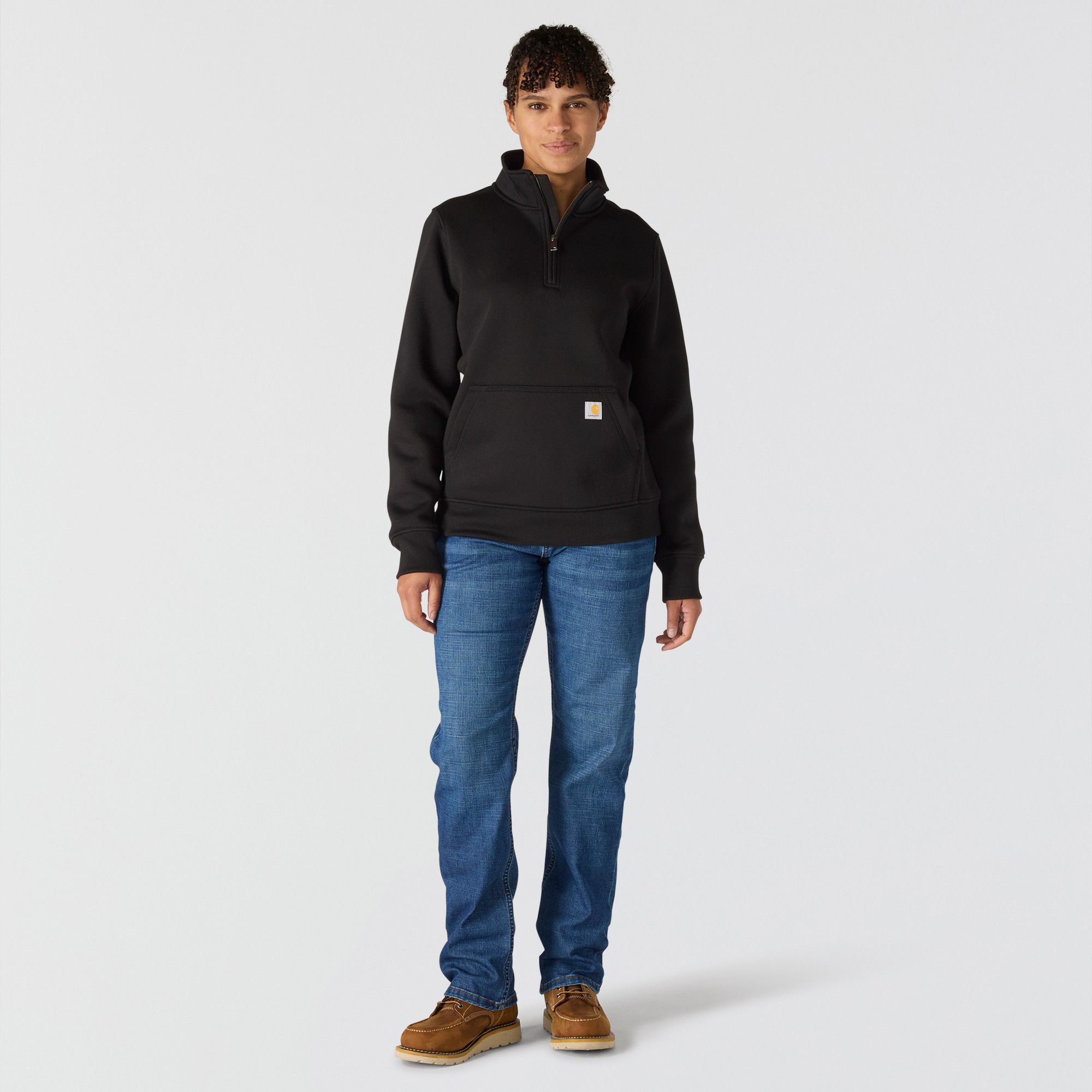Carhartt Women's Relaxed Fit 1/4 Zip Sweatshirt product image