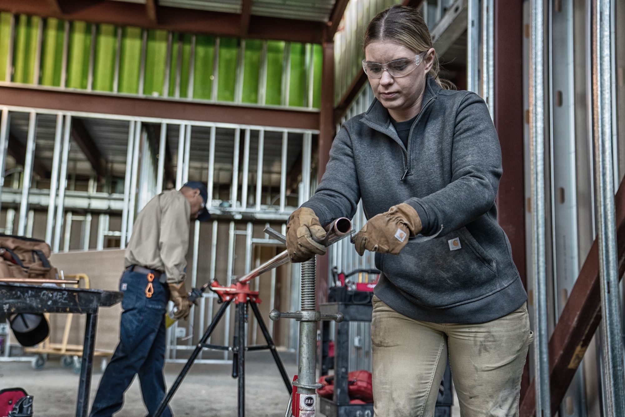 Carhartt Women's Relaxed Fit 1/4 Zip Sweatshirt product image