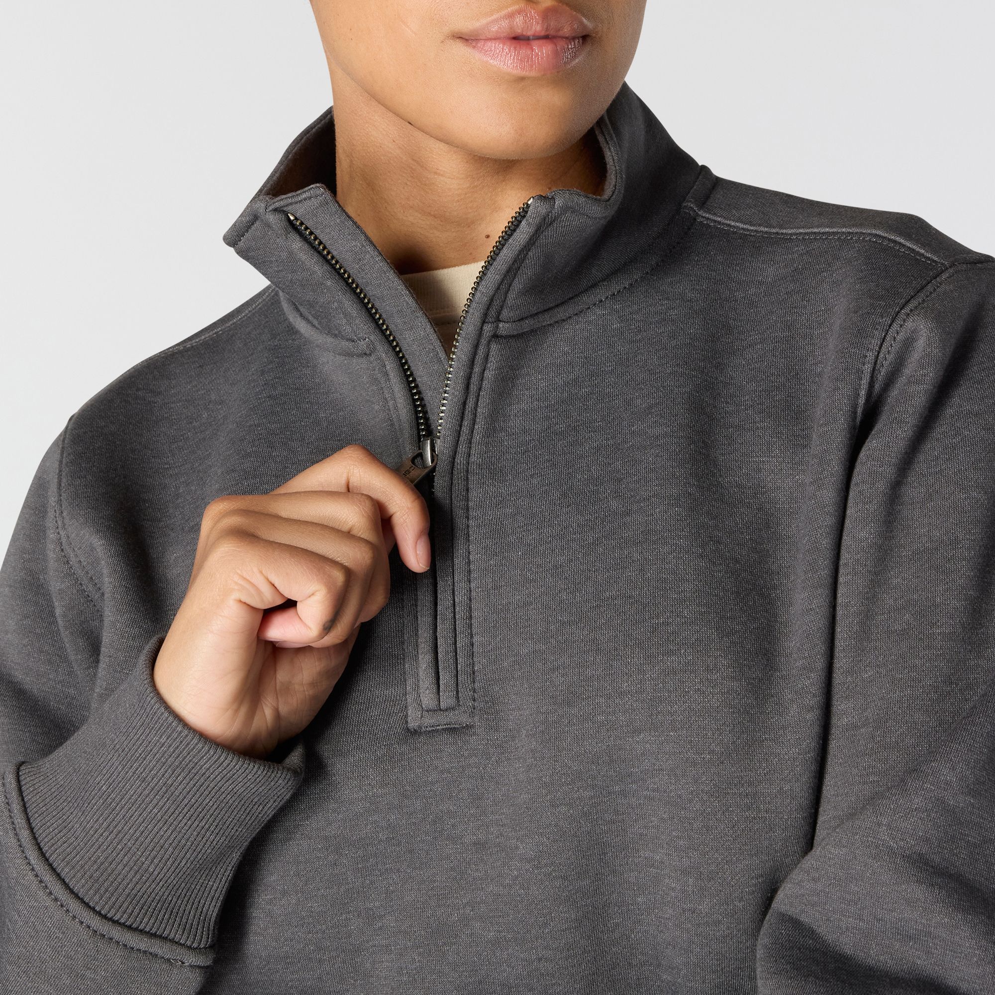 Carhartt Women's Relaxed Fit 1/4 Zip Sweatshirt product image