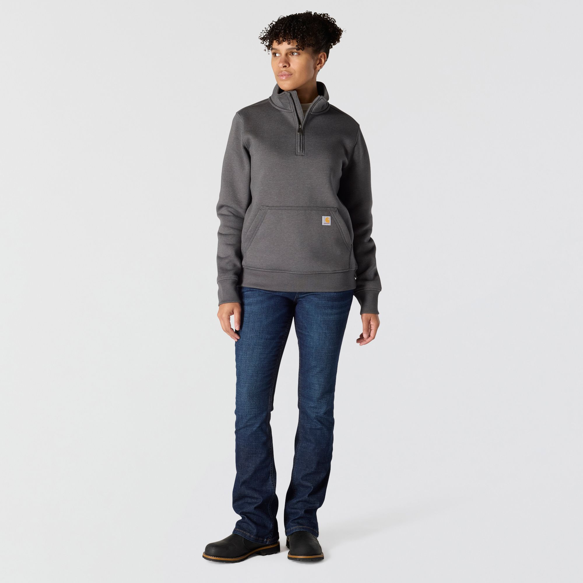 Carhartt Women's Relaxed Fit 1/4 Zip Sweatshirt product image