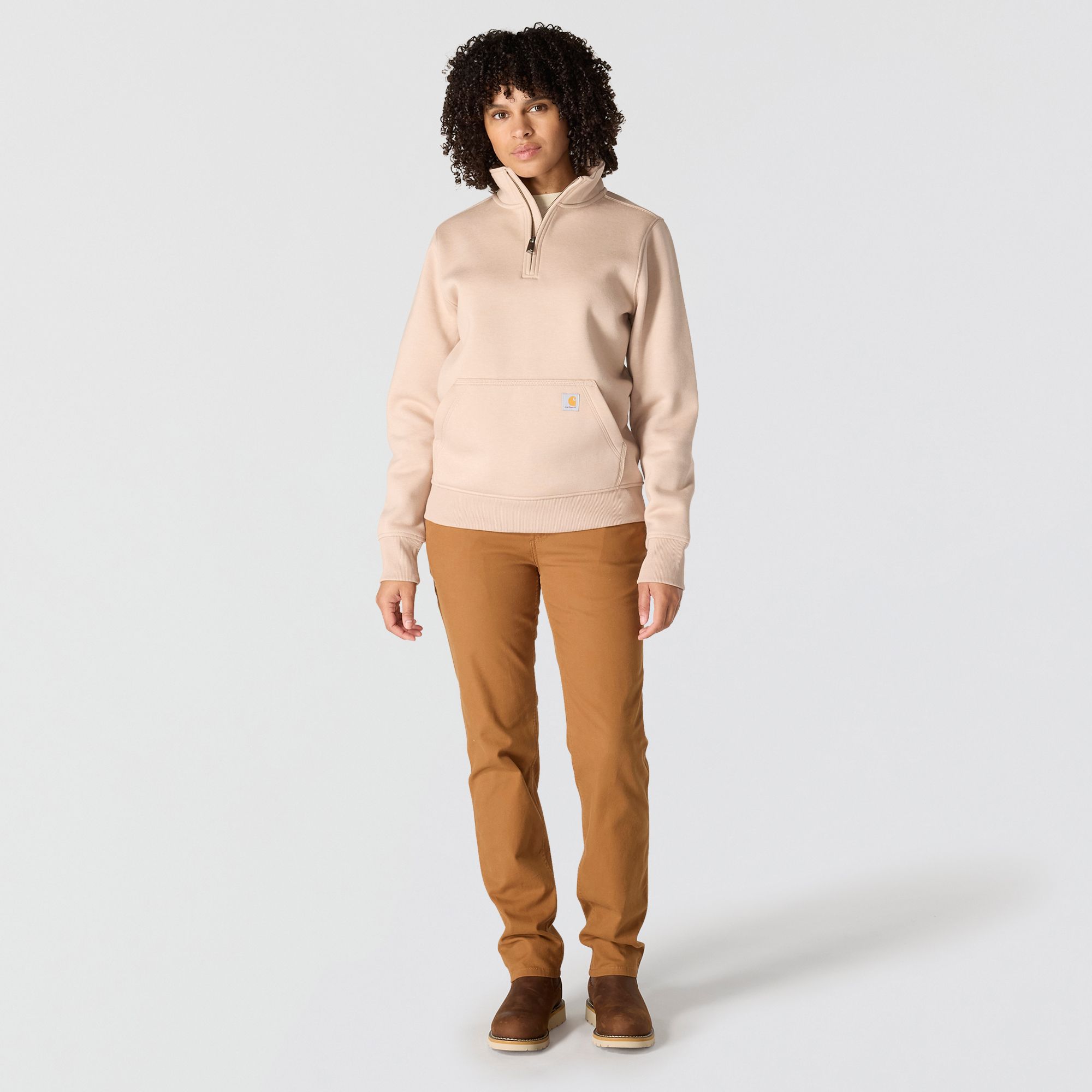 Carhartt Women's Relaxed Fit 1/4 Zip Sweatshirt product image