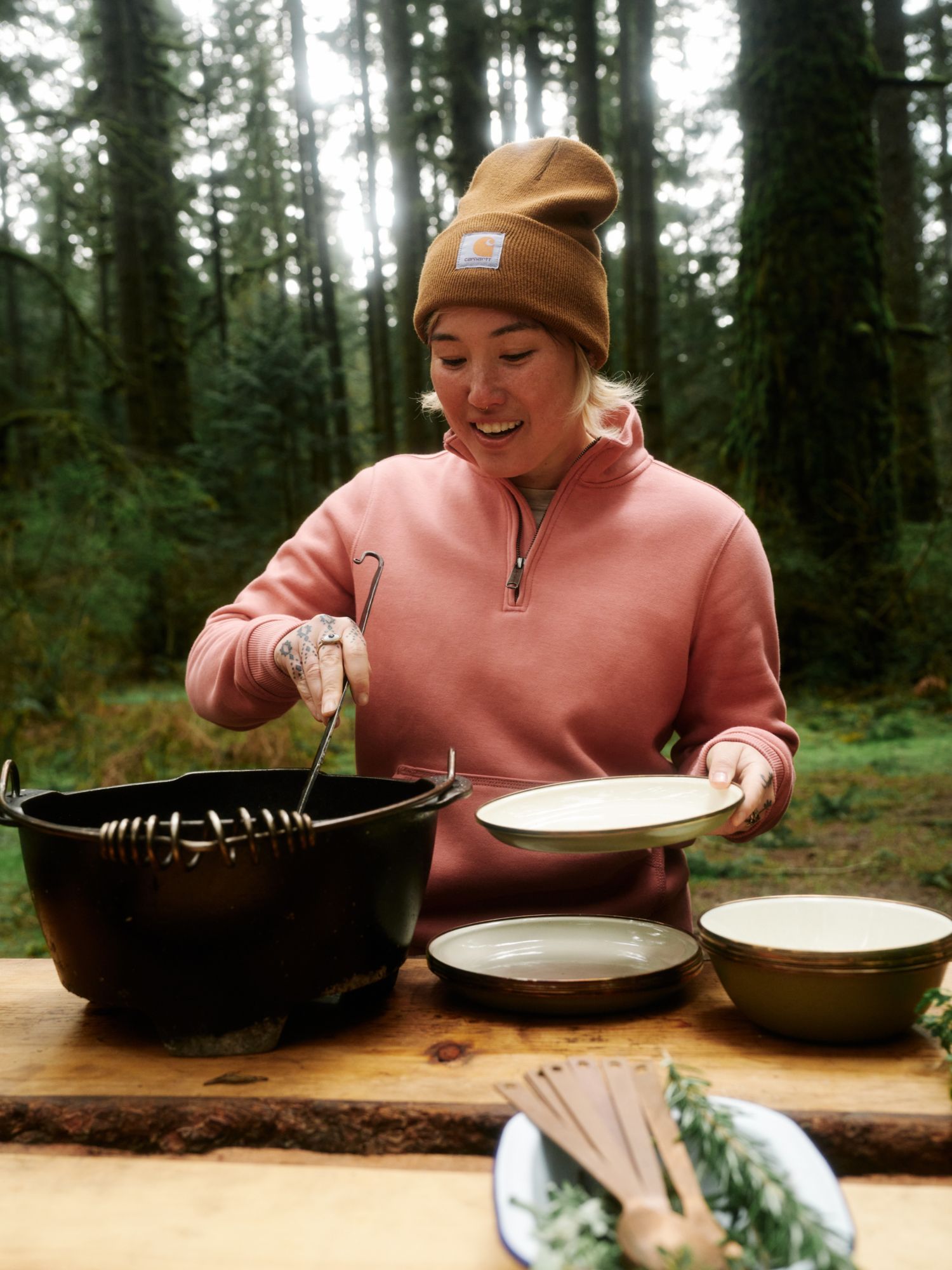 Carhartt Women's Relaxed Fit 1/4 Zip Sweatshirt product image