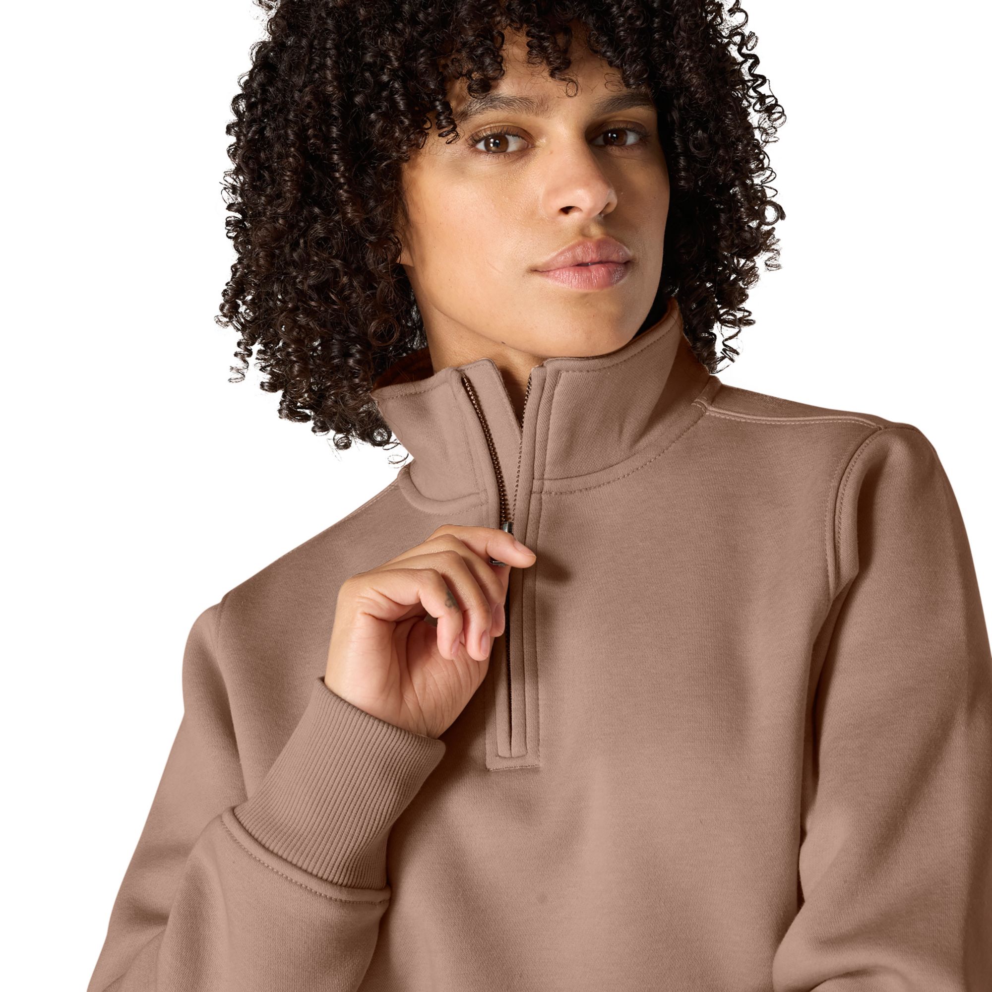 Carhartt Women's Relaxed Fit 1/4 Zip Sweatshirt product image