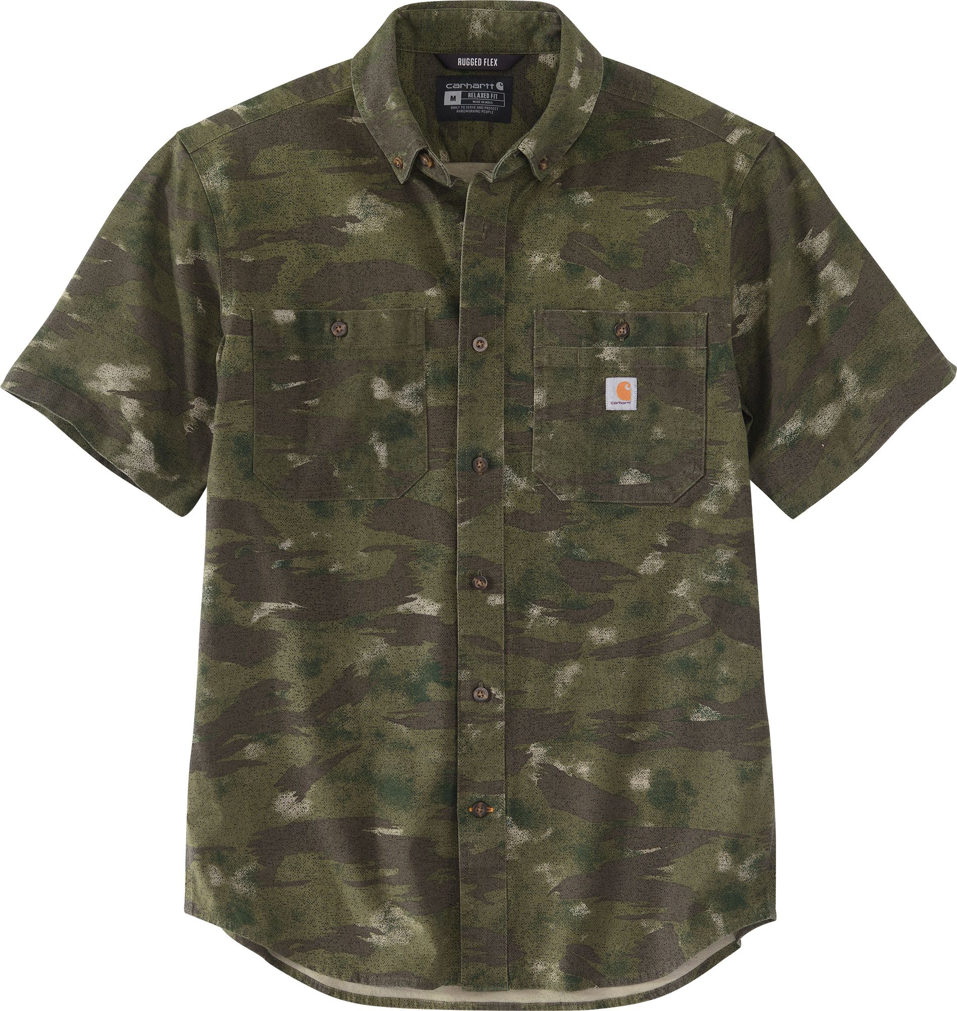 Carhartt Men's Relaxed Fit Canvas Short Sleeve Camo Shirt product image
