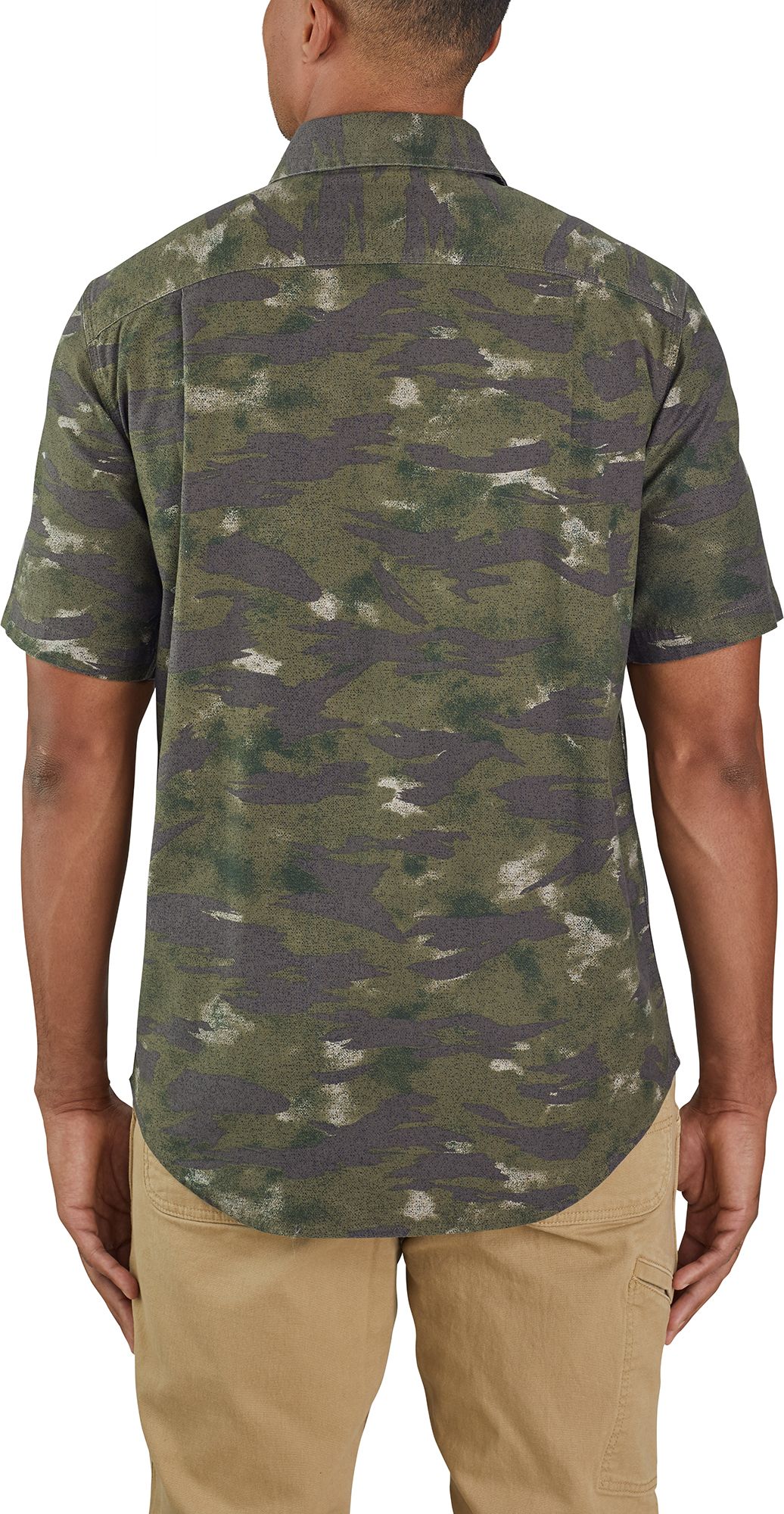 Carhartt Men's Relaxed Fit Canvas Short Sleeve Camo Shirt product image