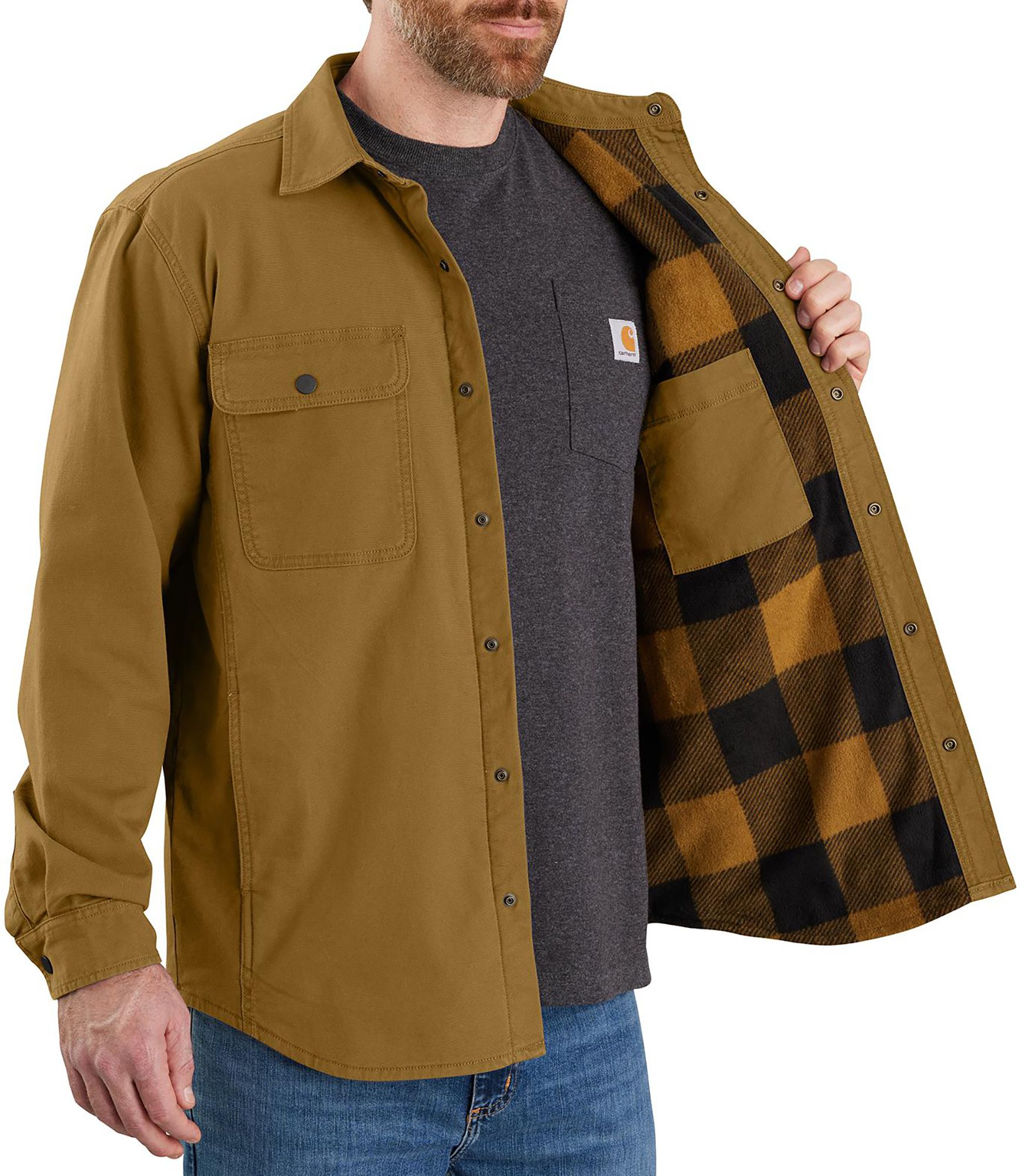 Carhartt Men's Canvas Fleece Lined Shirt Jacket product image
