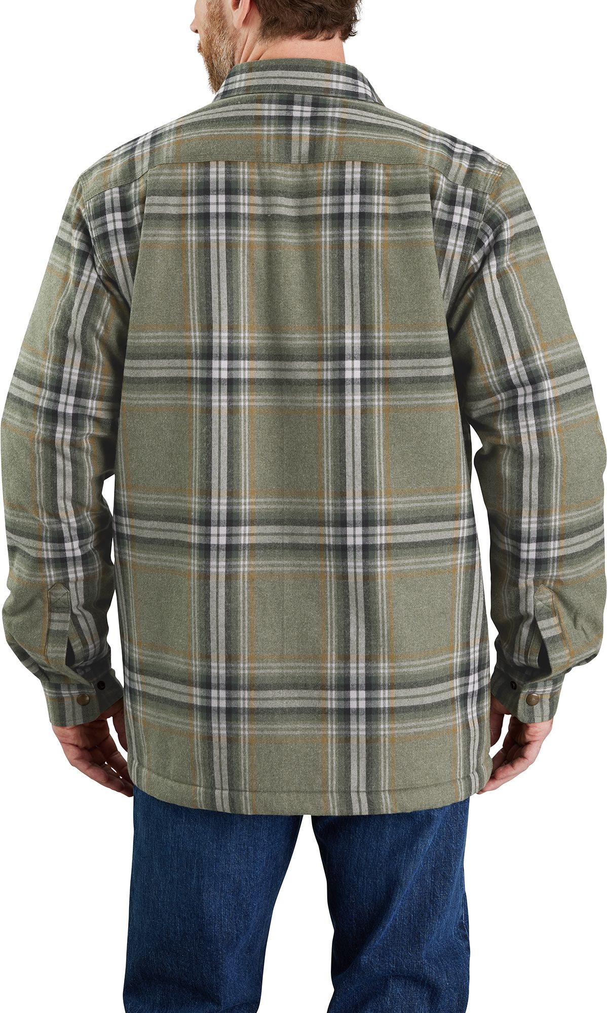 Carhartt Men's Relaxed Fit Flannel Sherpa Lined Long Sleeve Shirt product image