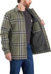 Carhartt Men's Relaxed Fit Flannel Sherpa Lined Long Sleeve Shirt product image