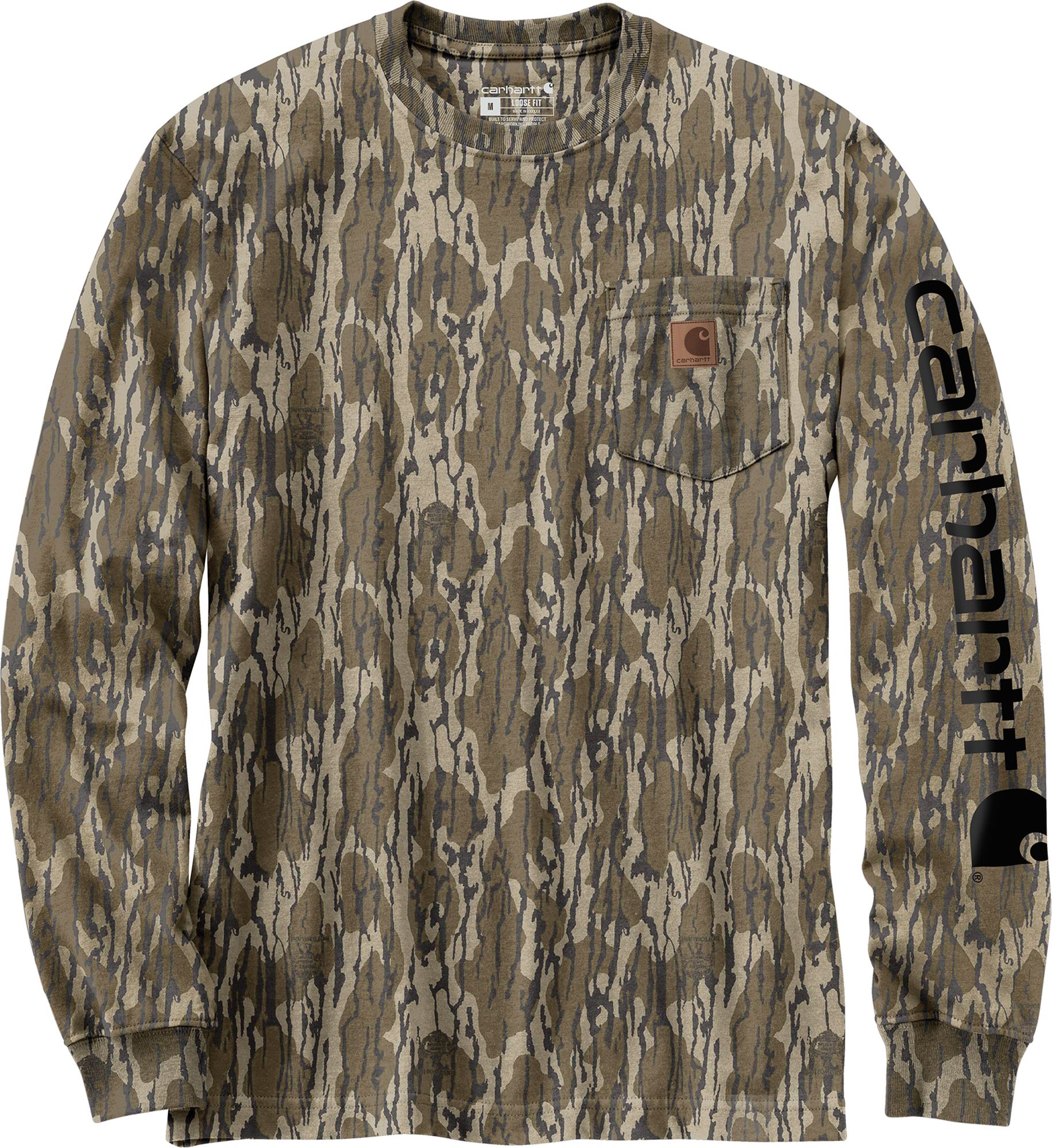 Carhartt Men's Loose Fit Camo Logo Graphic Long Sleeve Shirt product image
