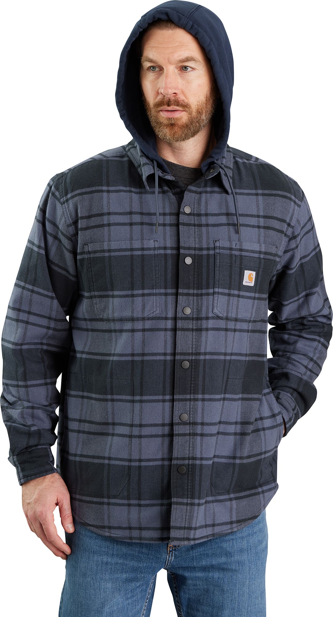 Carhartt Men's Flannel Lined Hooded Shirt Jacket product image